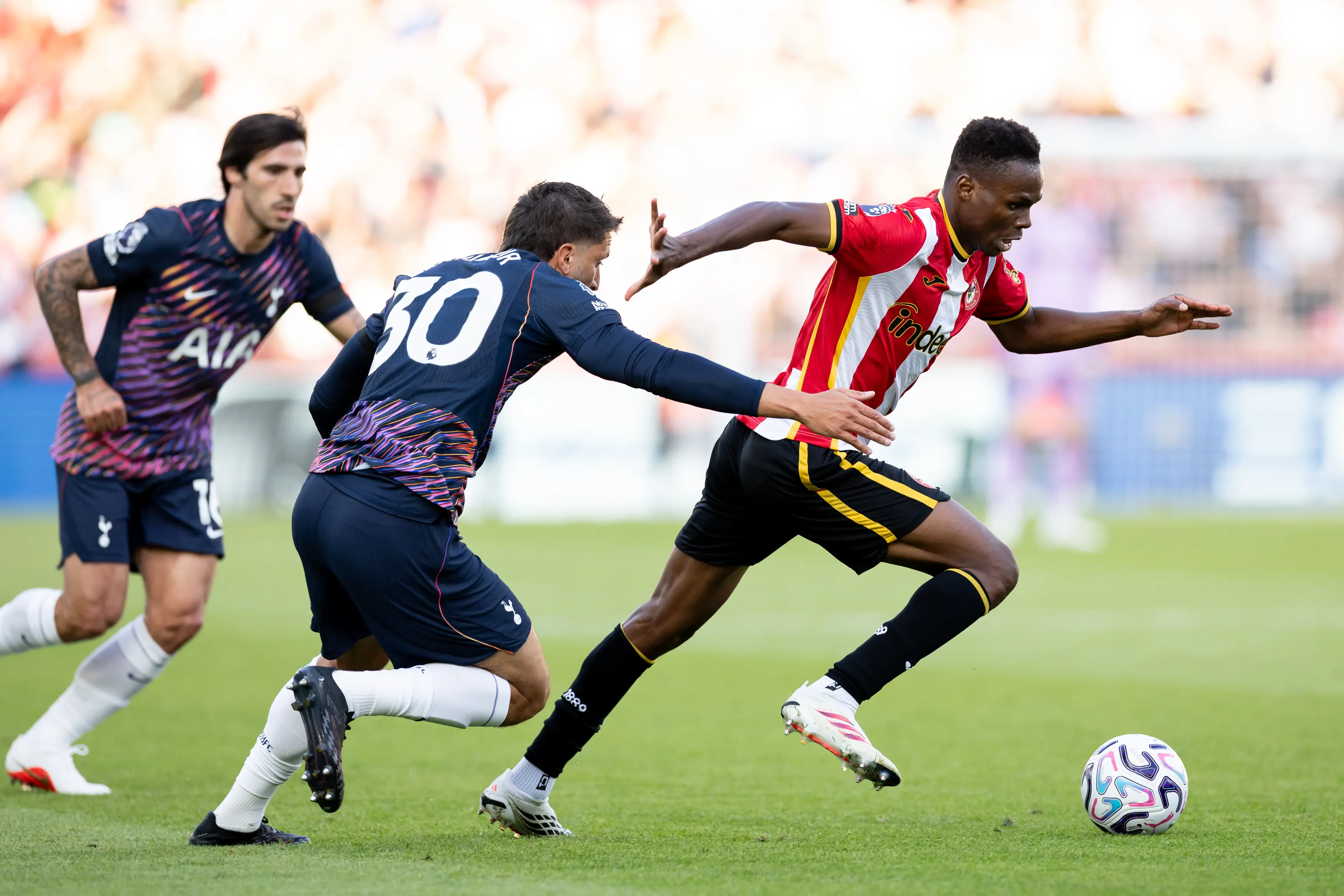 Sangare was superb for Brentford against Spurs. Image credit: Getty