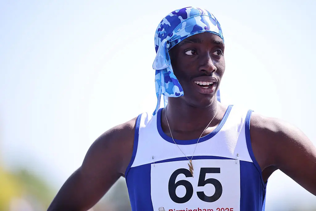Divine Iheme is the fastest U15 sprinter in the world (Image: Getty)