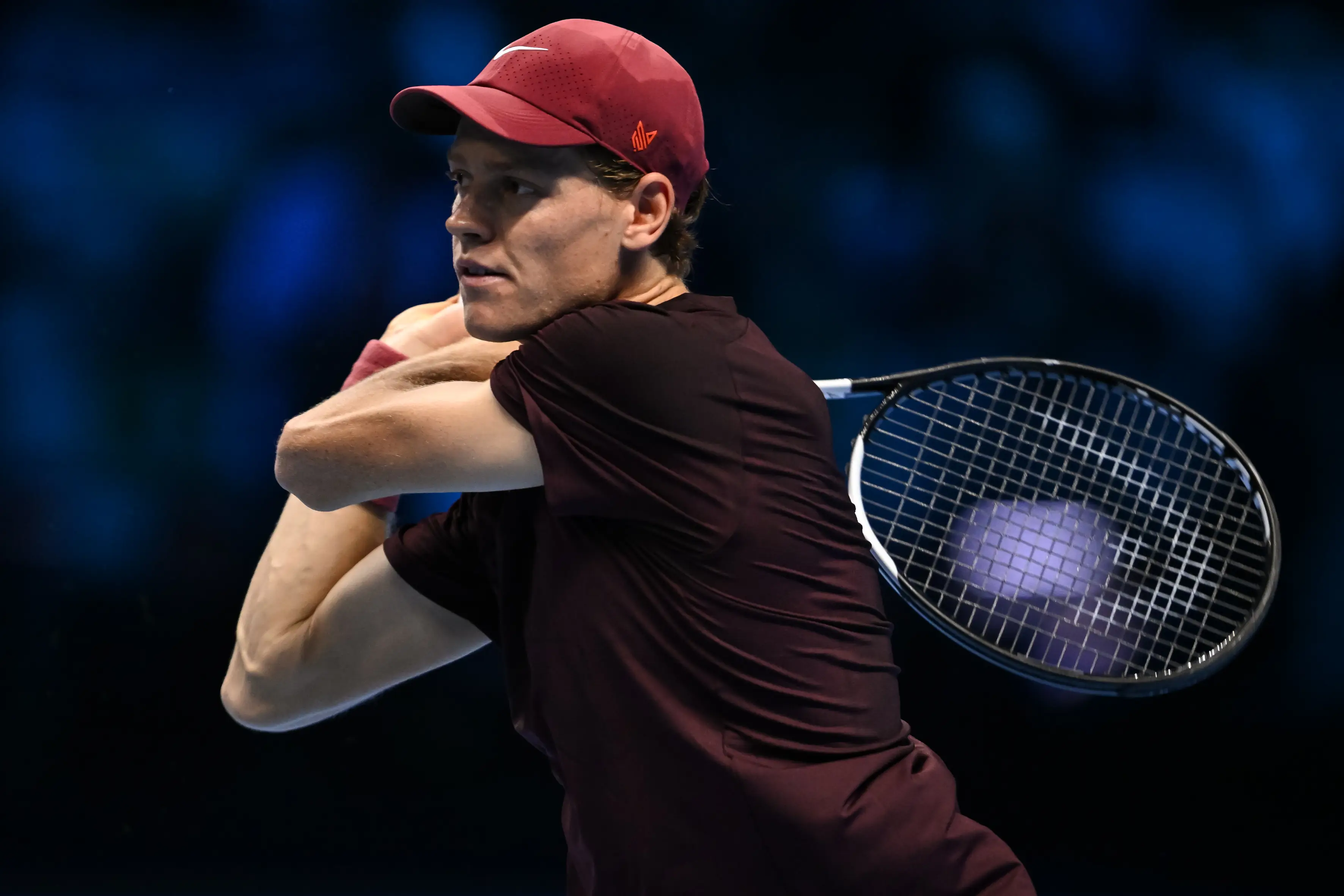 Sinner pictured during his win over Felix Auger-Aliassime. Image credit: Getty