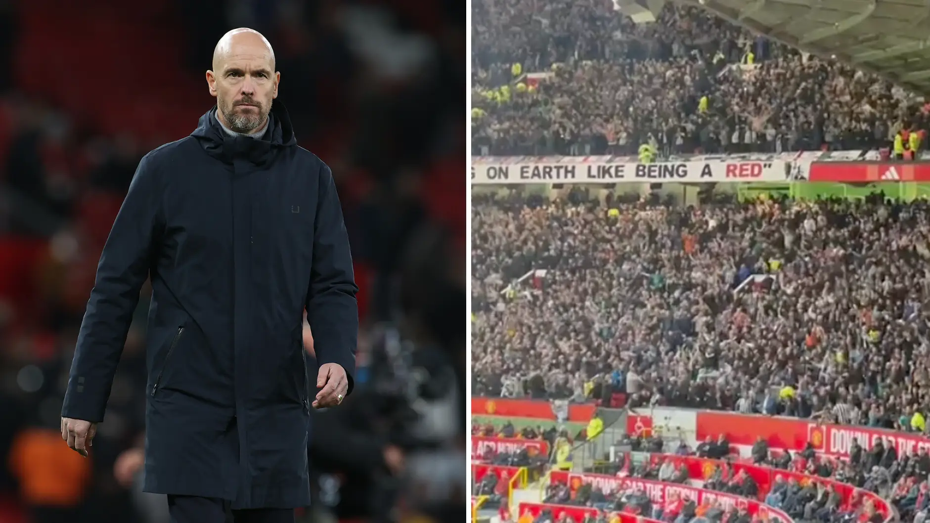 Newcastle fans directed three brutal chants at Erik ten Hag that sum up the state of Man Utd