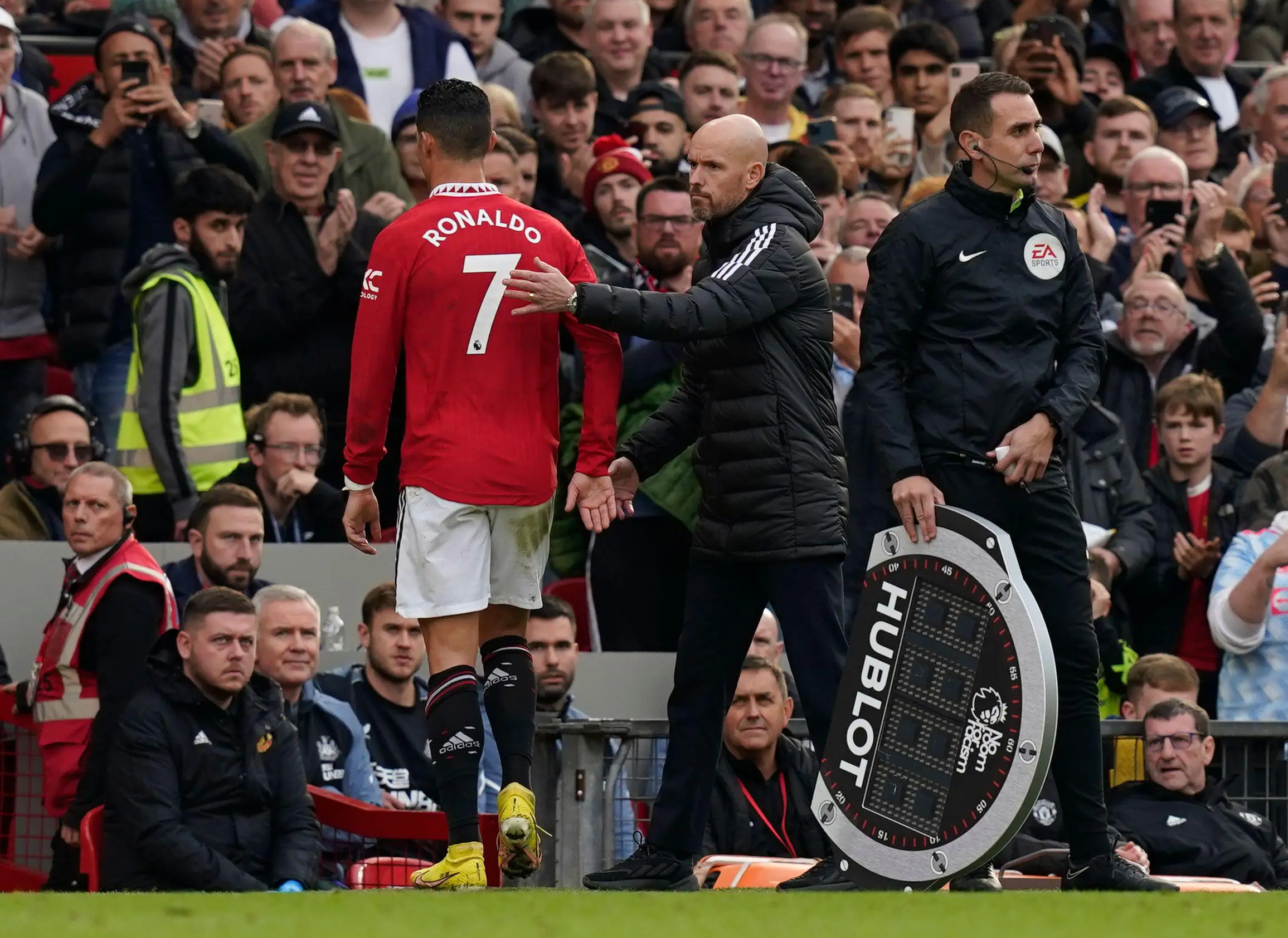 Ronaldo and Ten Hag had a falling out. Image: Alamy