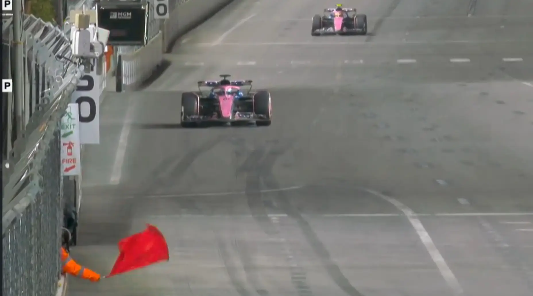 The session was red flagged twice (Sky Sports)