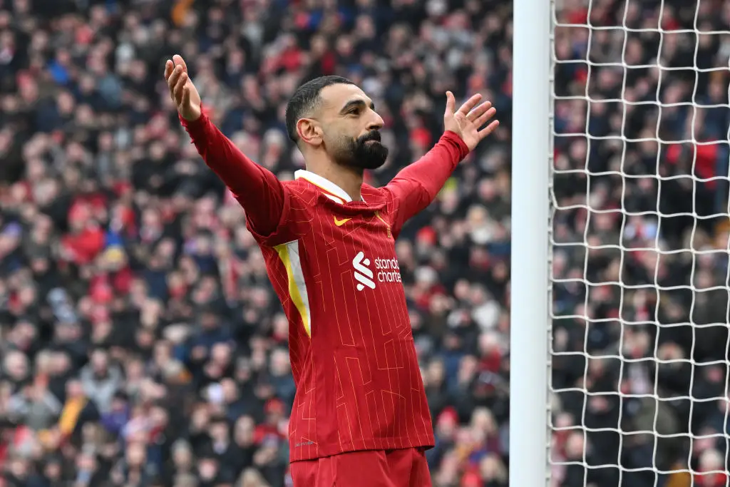 Mohamed Salah is enjoying perhaps his best season at Liverpool in 2024/25. (Image: Getty)