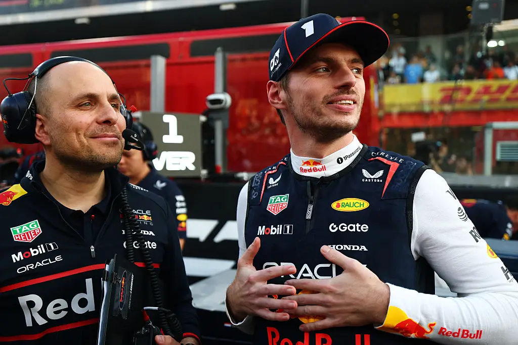 Gianpiero Lambiase and Max Verstappen (Credit:Getty)