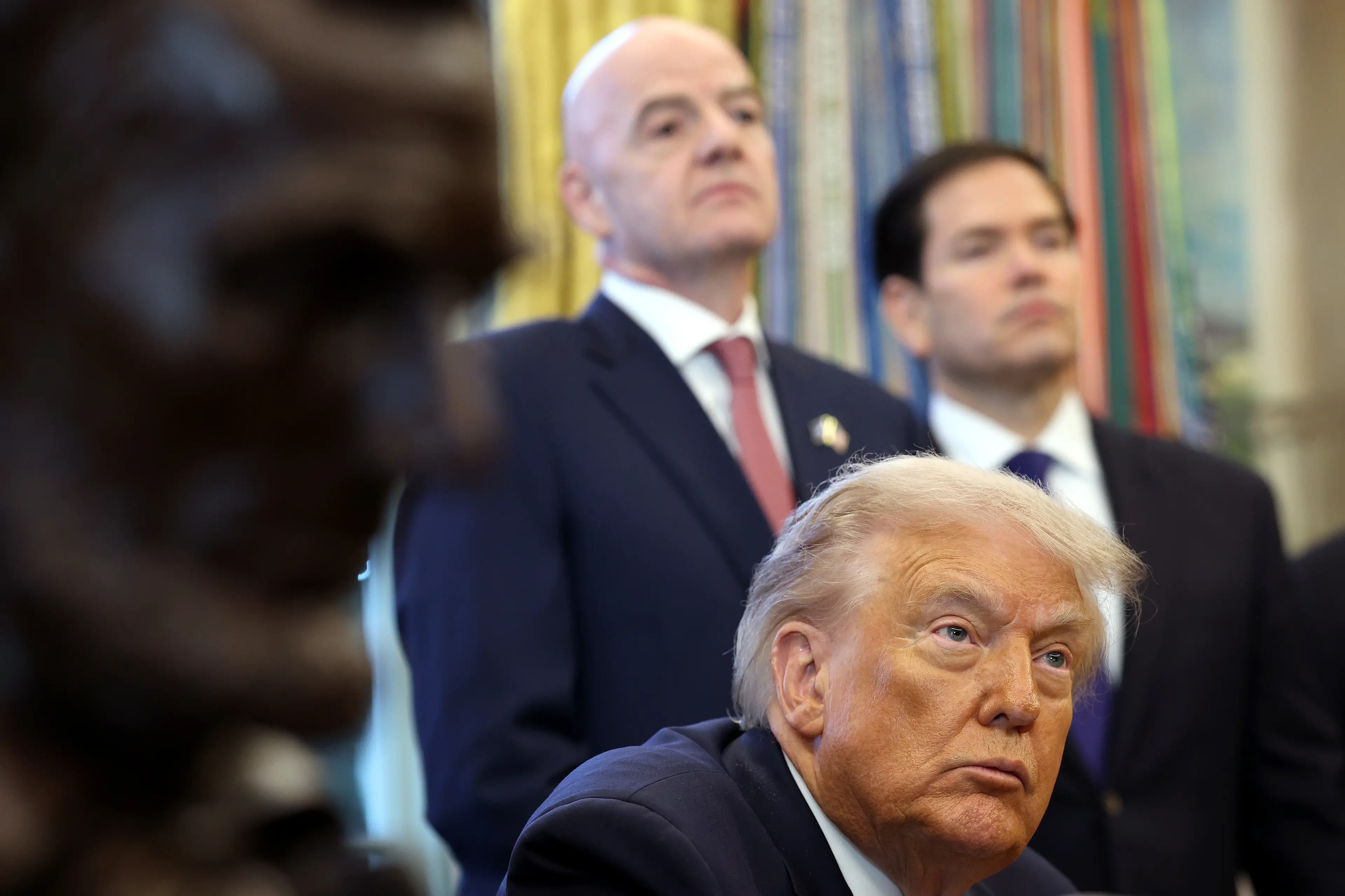 Trump made a further two World Cup threats on Monday. Image: Getty