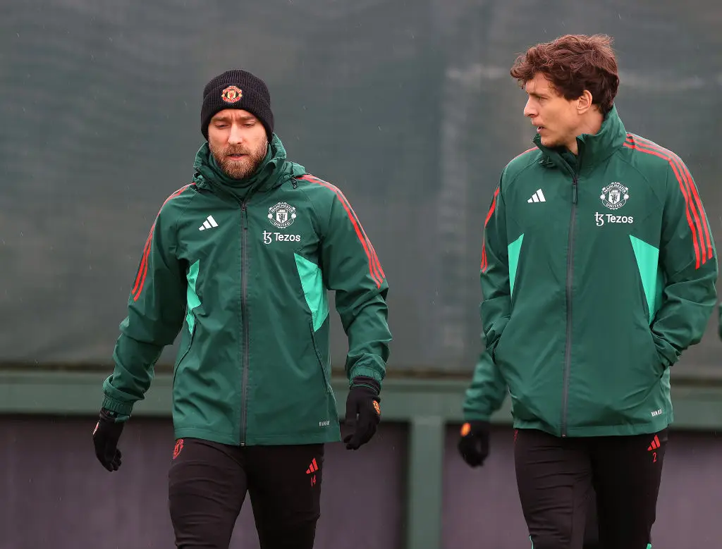 Christian Eriksen and Victor Lindelof could leave Manchester United (Credit:Getty)