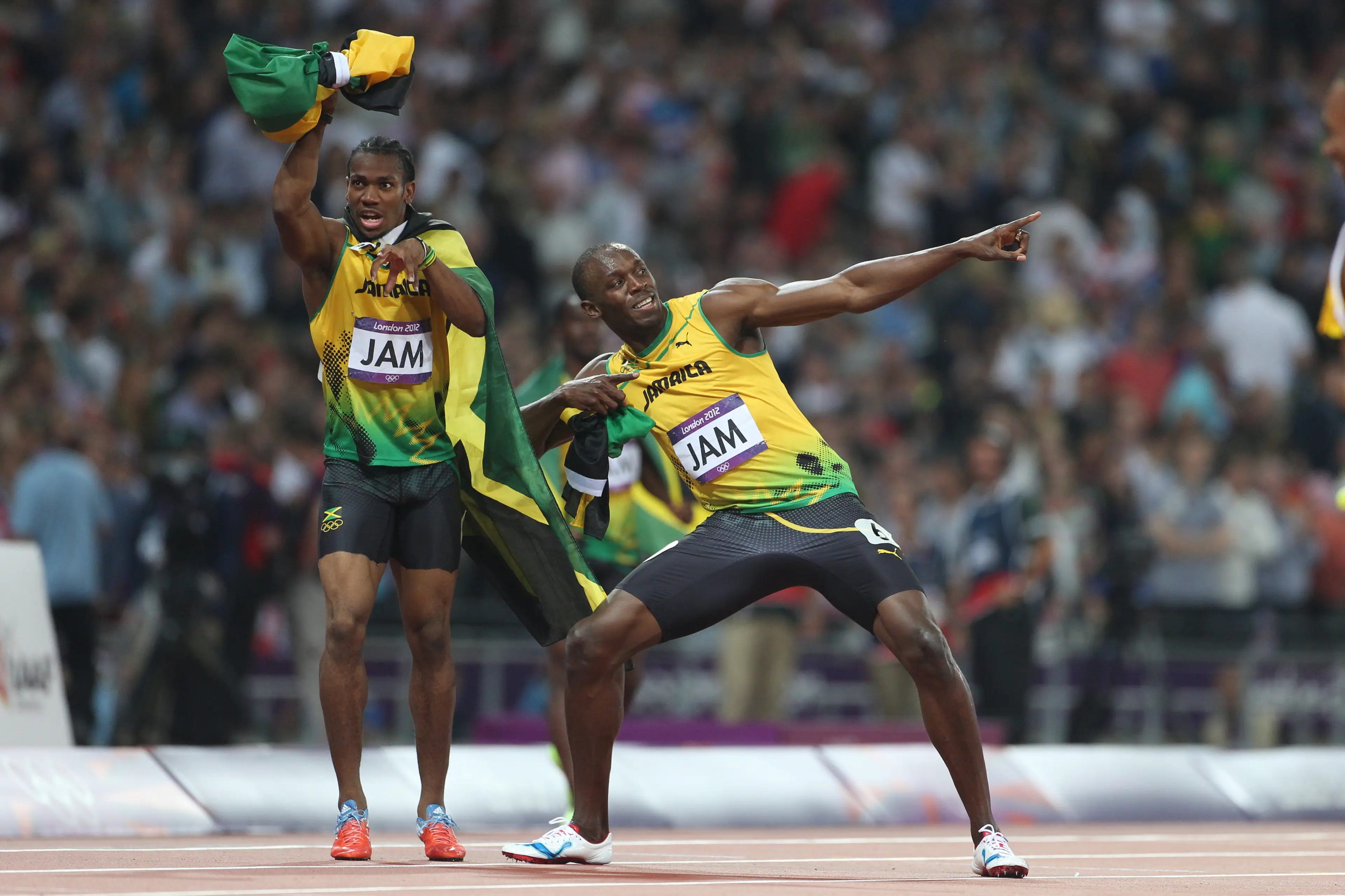 Yohan Blake and Usain Bolt (Image: Getty)