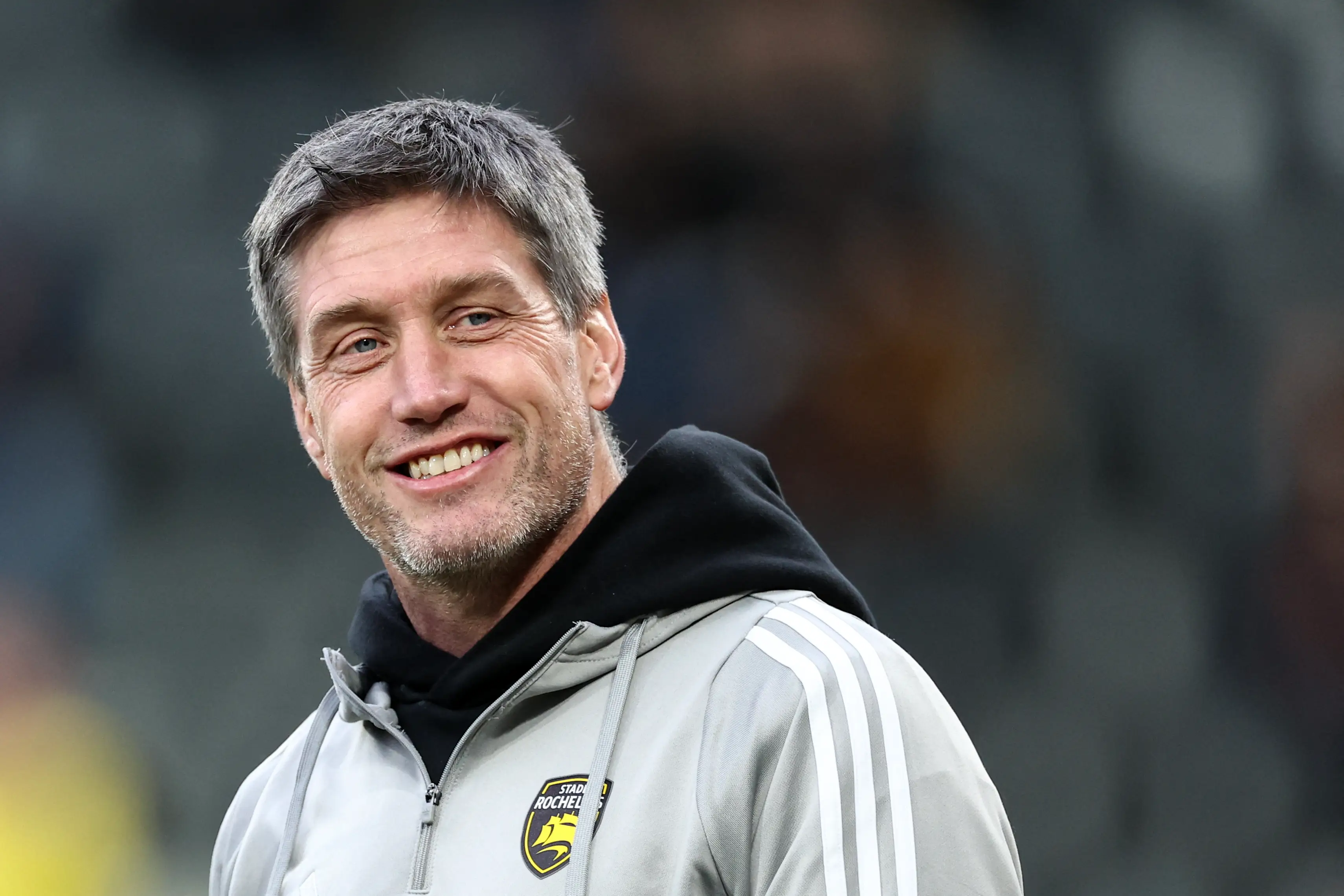 La Rochelle's Irish coach Ronan O'Gara reacts before the European Champions Cup pool 3, round 4, rugby union match between Stade Rochelais (La Rochelle) and Harlequins (Getty Images)