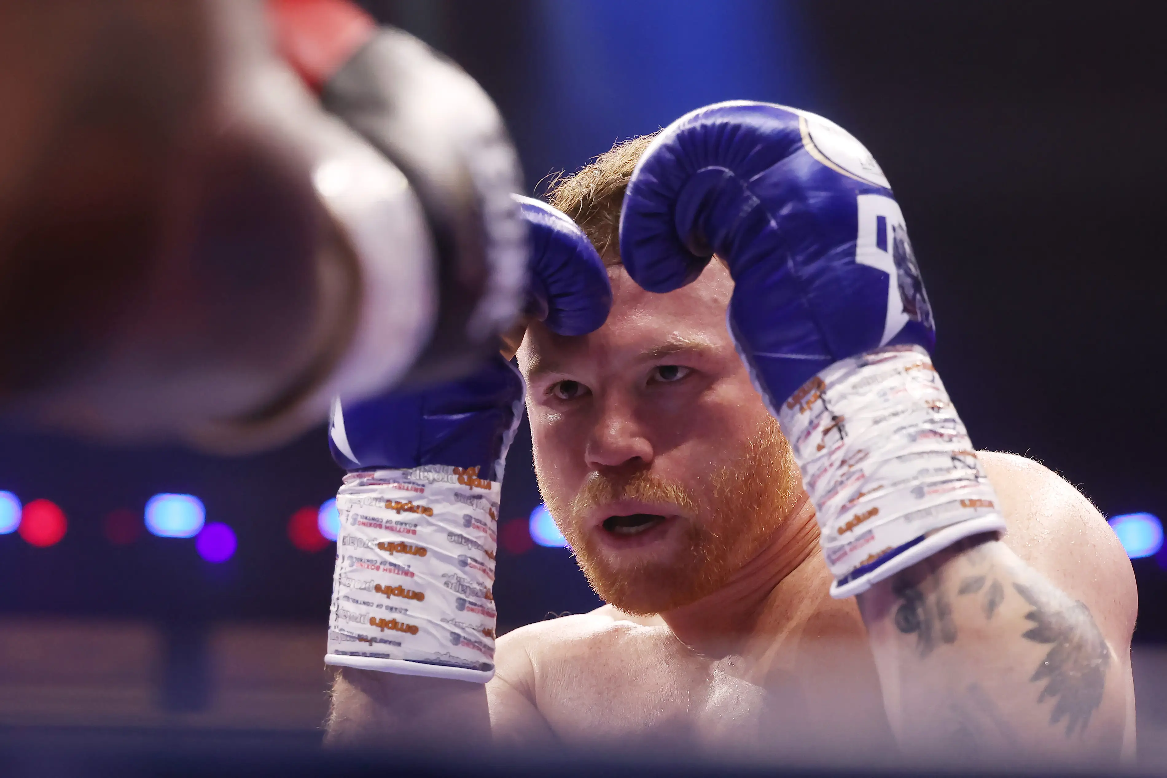 Canelo Alvarez in action.