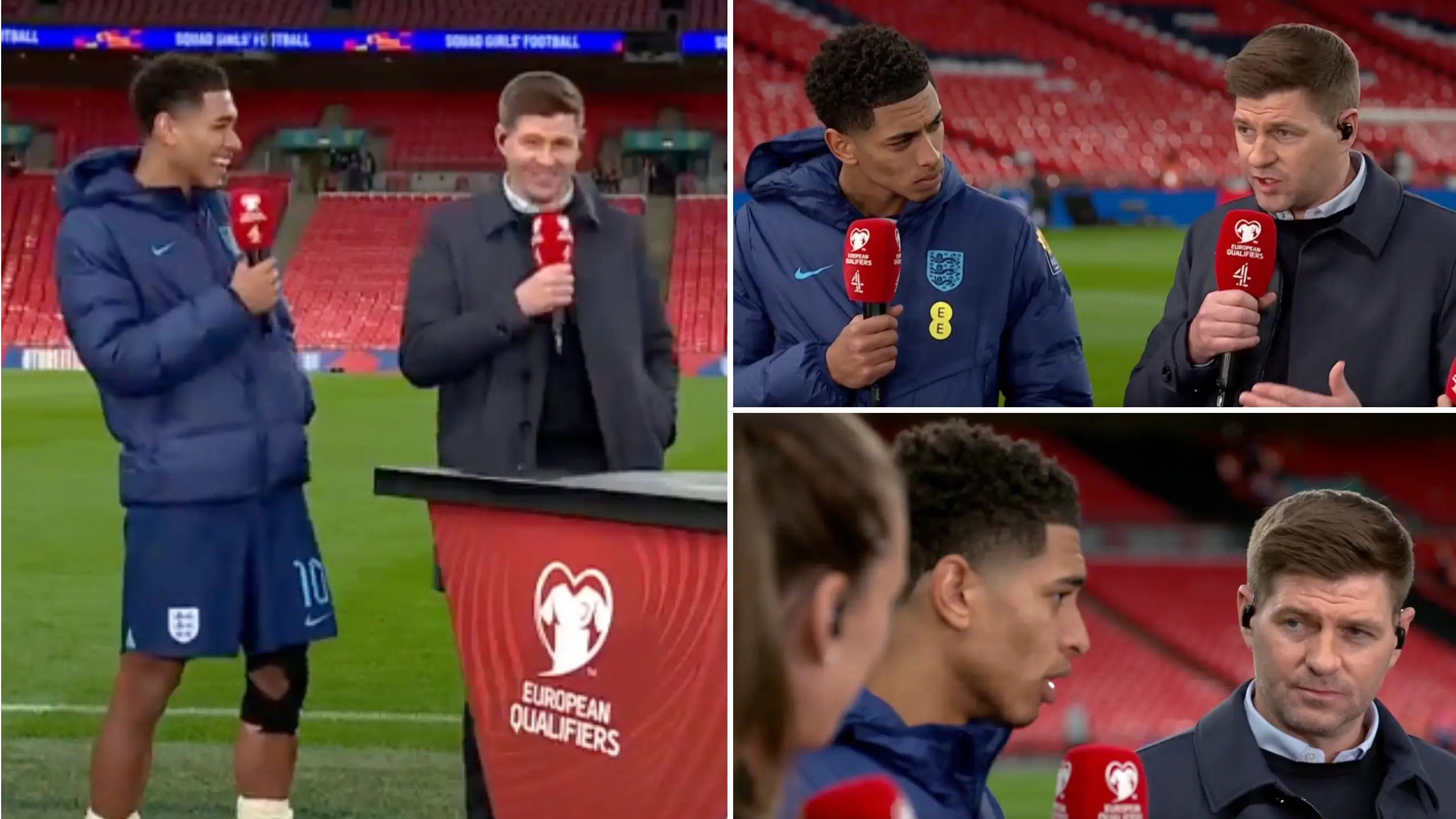 Jude Bellingham and Steven Gerrard starred in a brilliant interview after England win, the love-in was real
