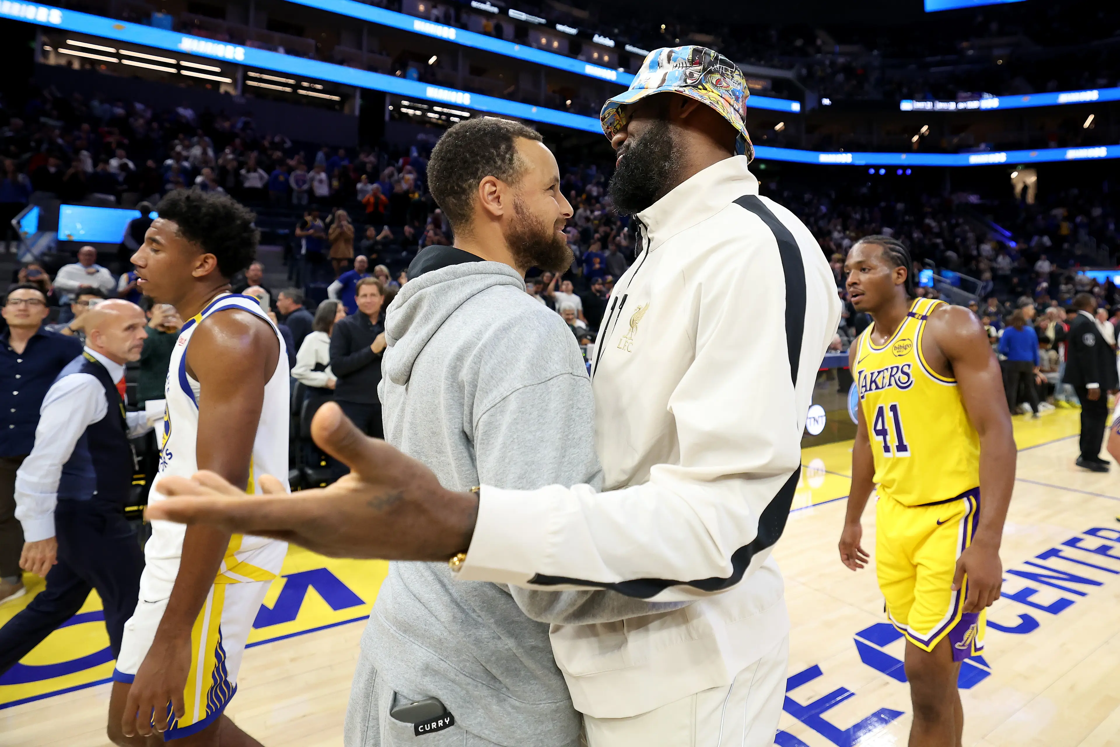 Steph Curry and Lebron James are two of the highest-earning players in NBA history. Image: Getty