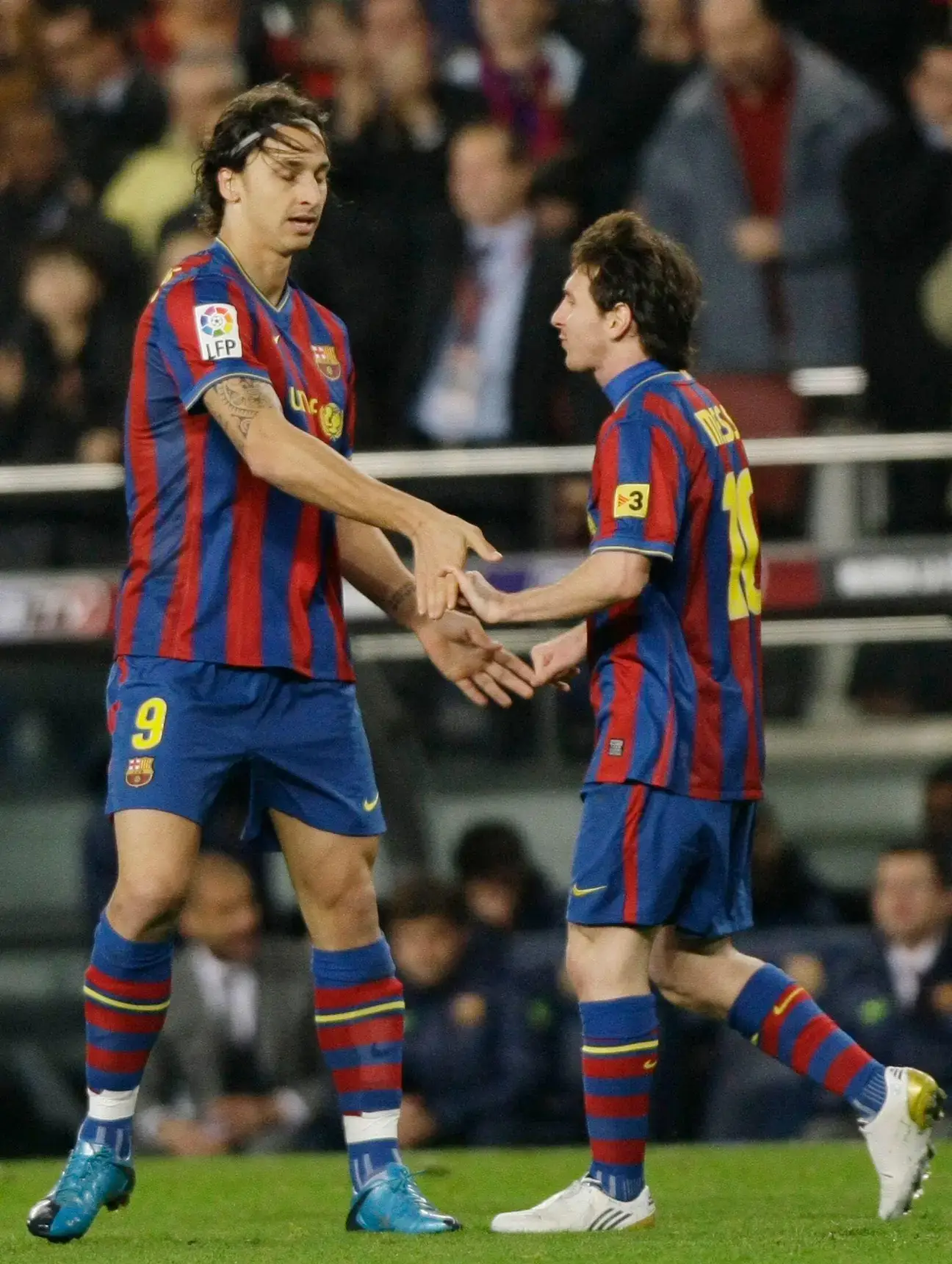 Messi was worried about Zlatan. Image: Alamy