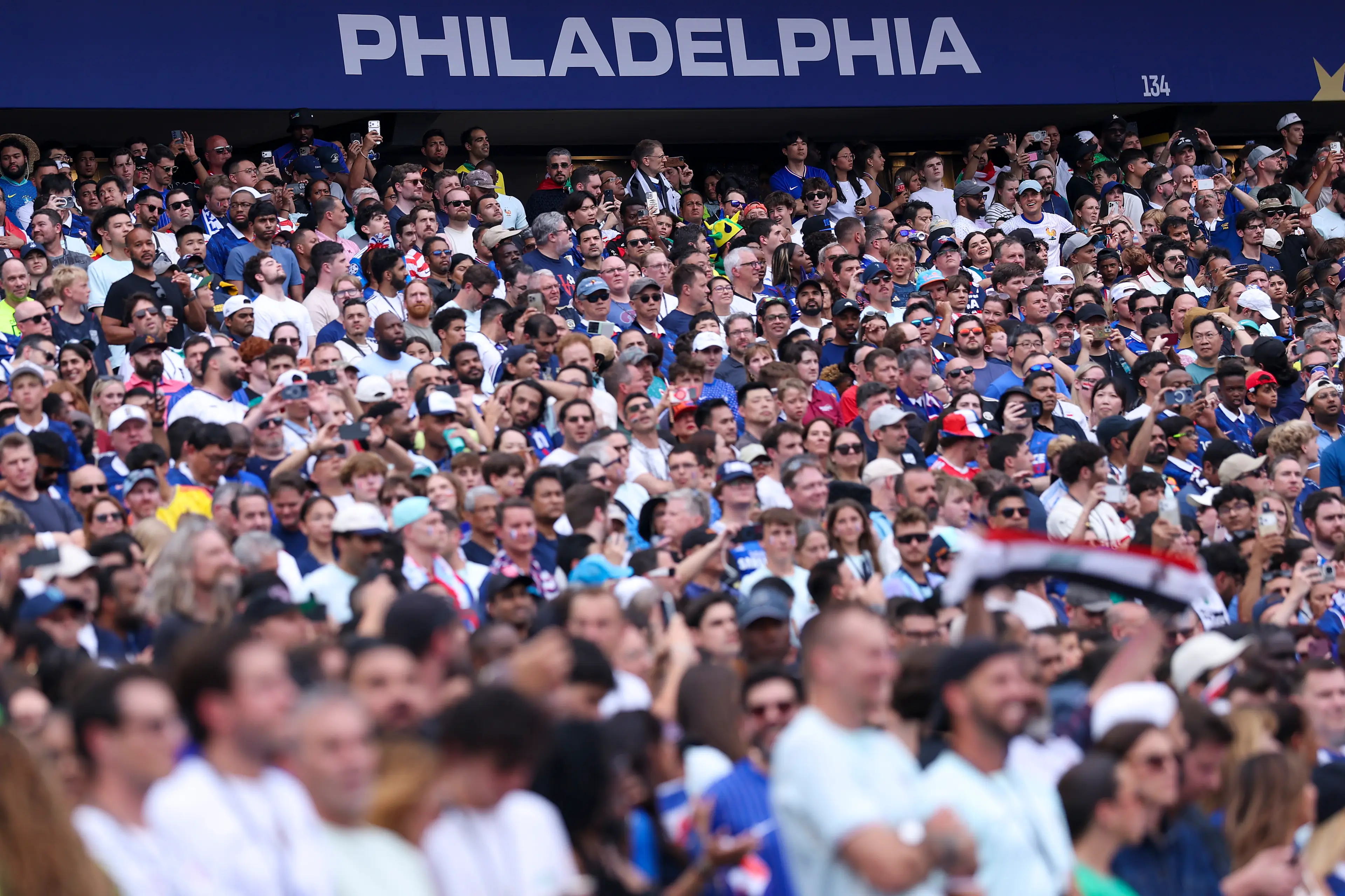  Fans are seen before the FIFA World Cup 2026 Group I match between France and Iraq at Philadelphia Stadium on June 22, 2026 in Philadelphia (Getty Images)