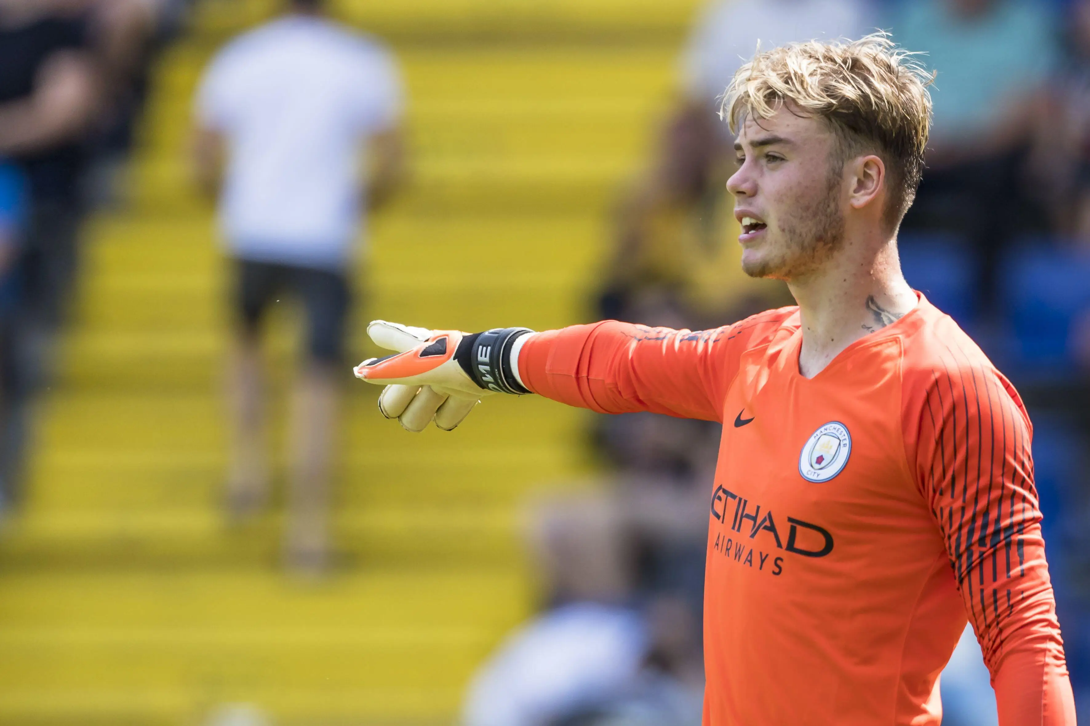 Anderson during a City development squad friendly in 2018. (Image