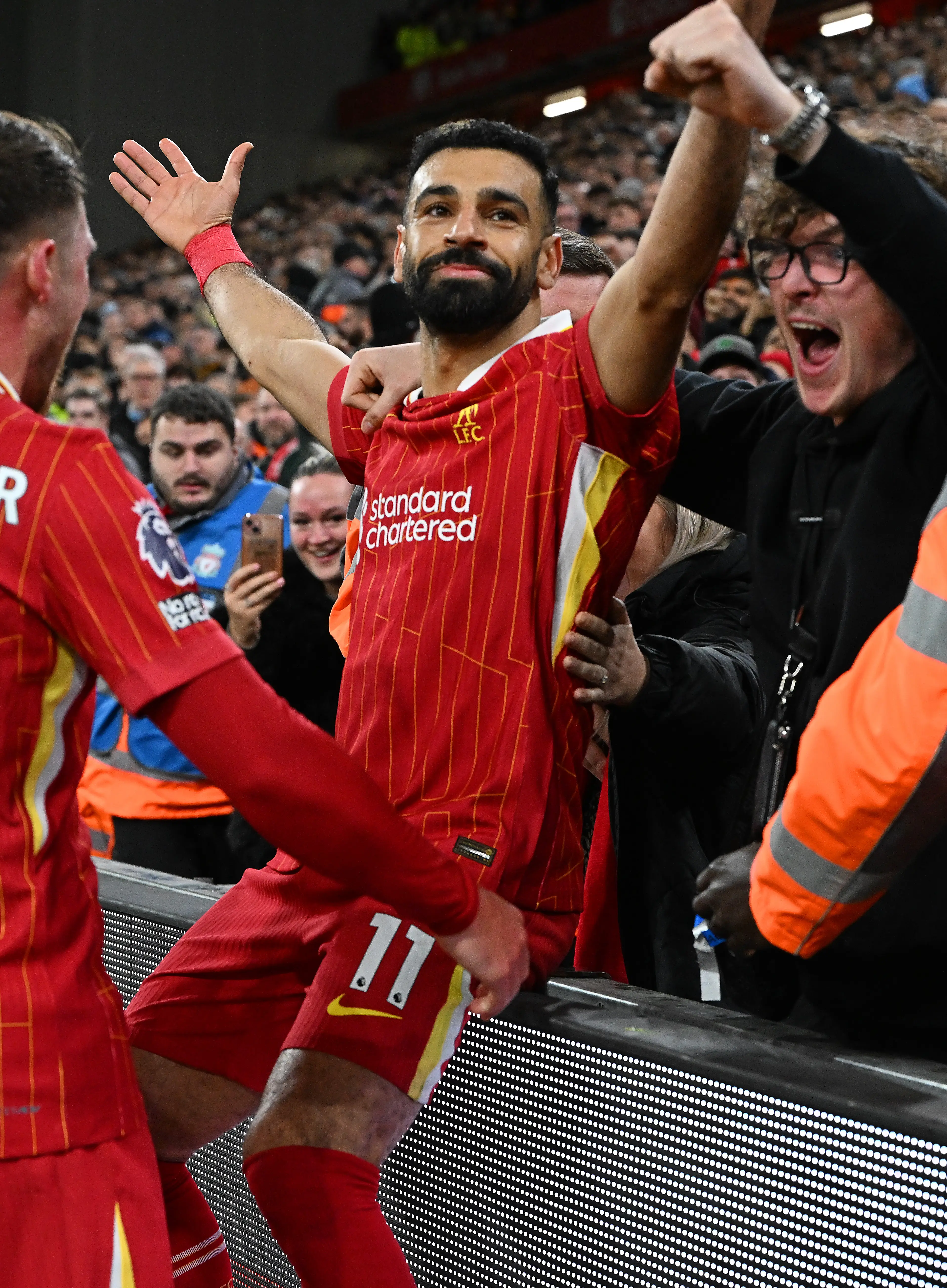 Mo Salah has 13 goals in all competitions this season. Image: Getty