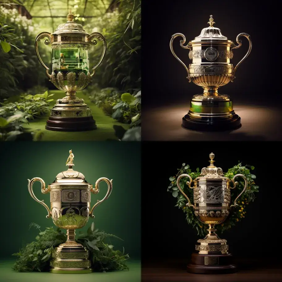 AI predicts what the Wimbledon trophy will look like within 50 years.