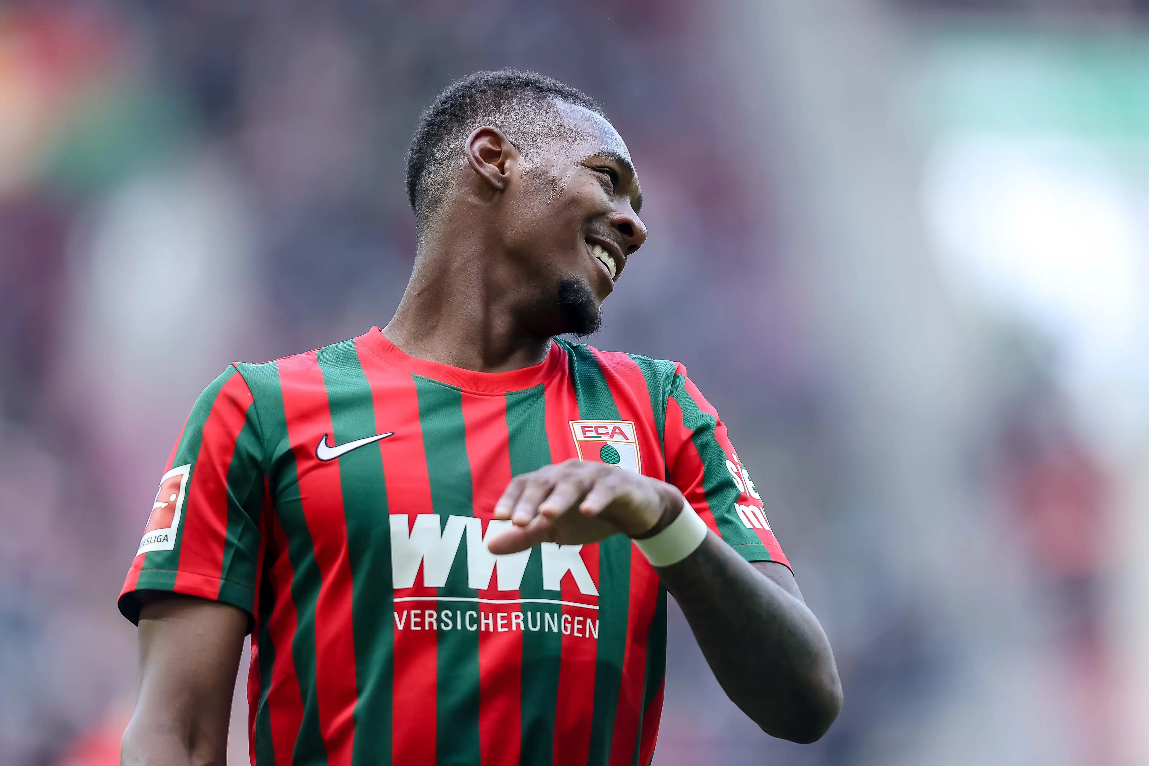 Oxford is still contracted to Augsburg. Image credit: Getty