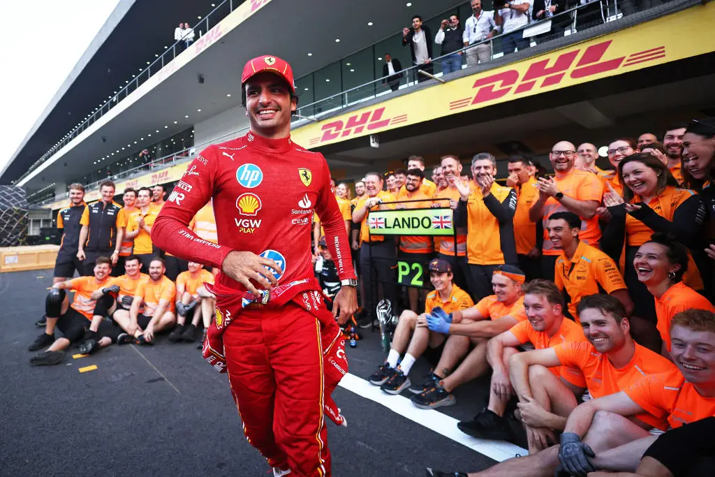 Carlos Sainz finished in first at the Mexican Grand Prix on October 27. (Image: Getty)
