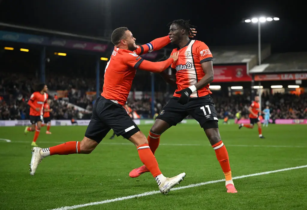 Butler sent the message after Adebayo scored an equaliser during Luton's match against Sunderland on October 23 2024. (Image: Clive Mason/Getty Images)
