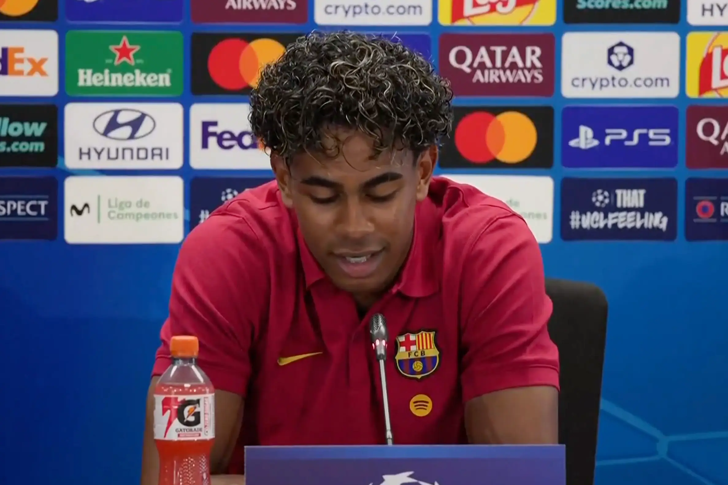 Yamal responds to Dembele's Ballon d'Or picks. Image credit: @FabrizioRomano/X
