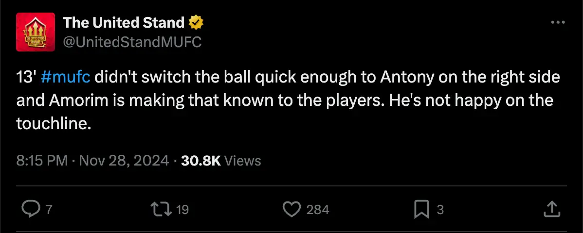 Image: Twitter/@UnitedStandMUFC