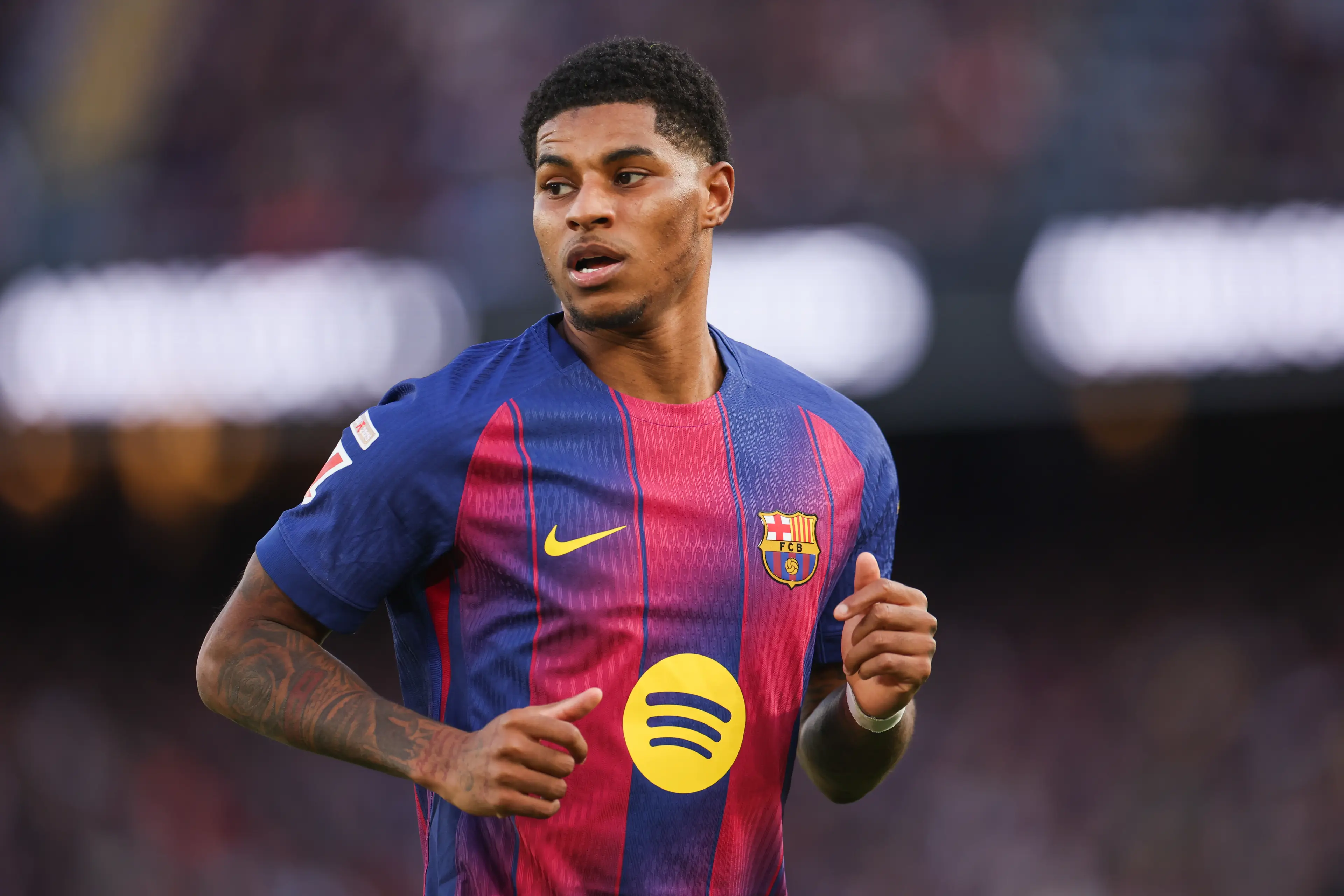 Rashford has been in superb form for Barcelona. Image: Getty