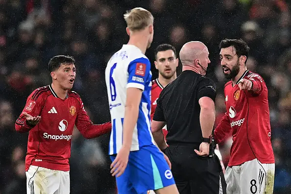 Lacey was distraught after being sent off (Image: Getty)