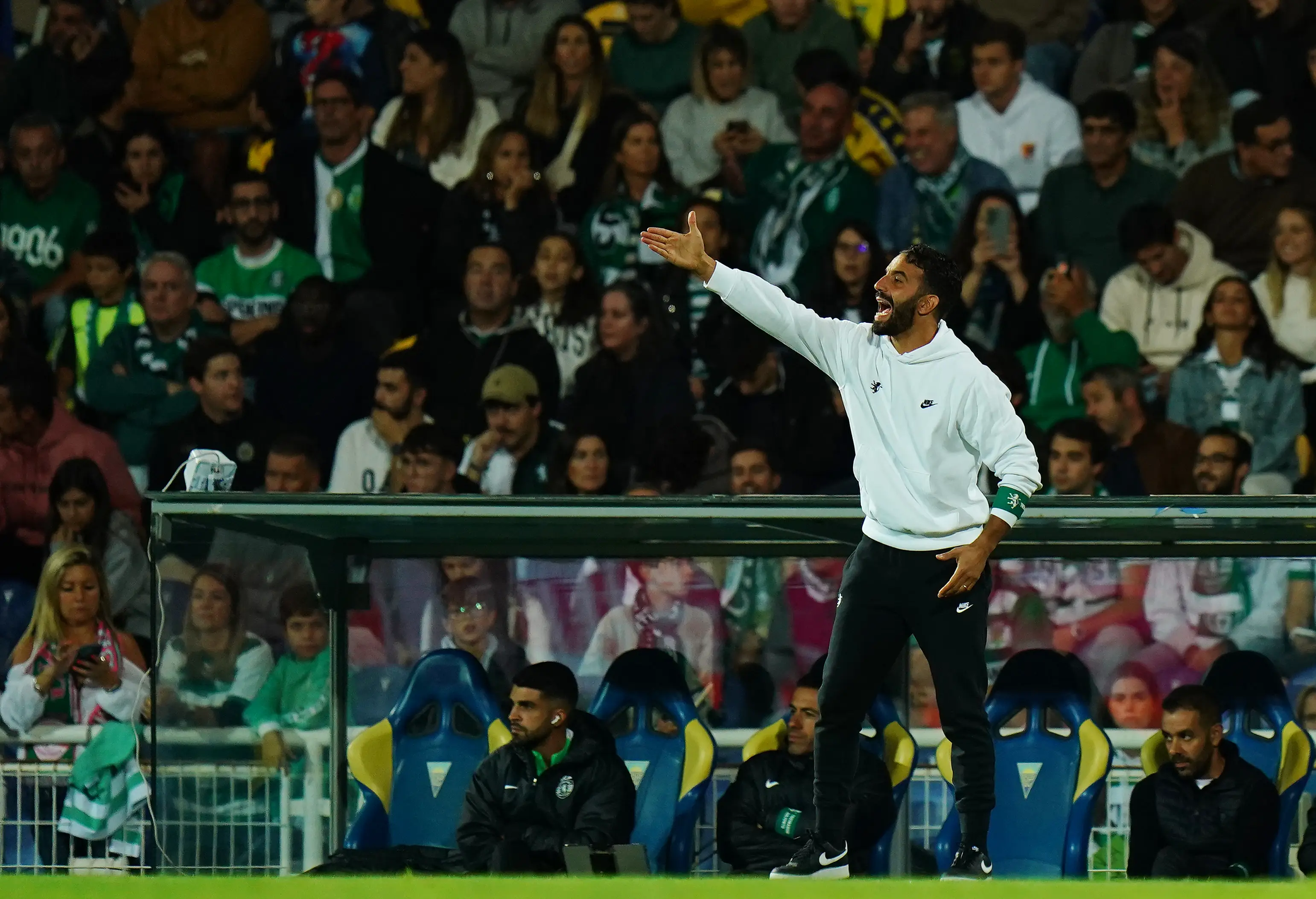 Ruben Amorim on the touchline for a Sporting CP game. Image: Getty 