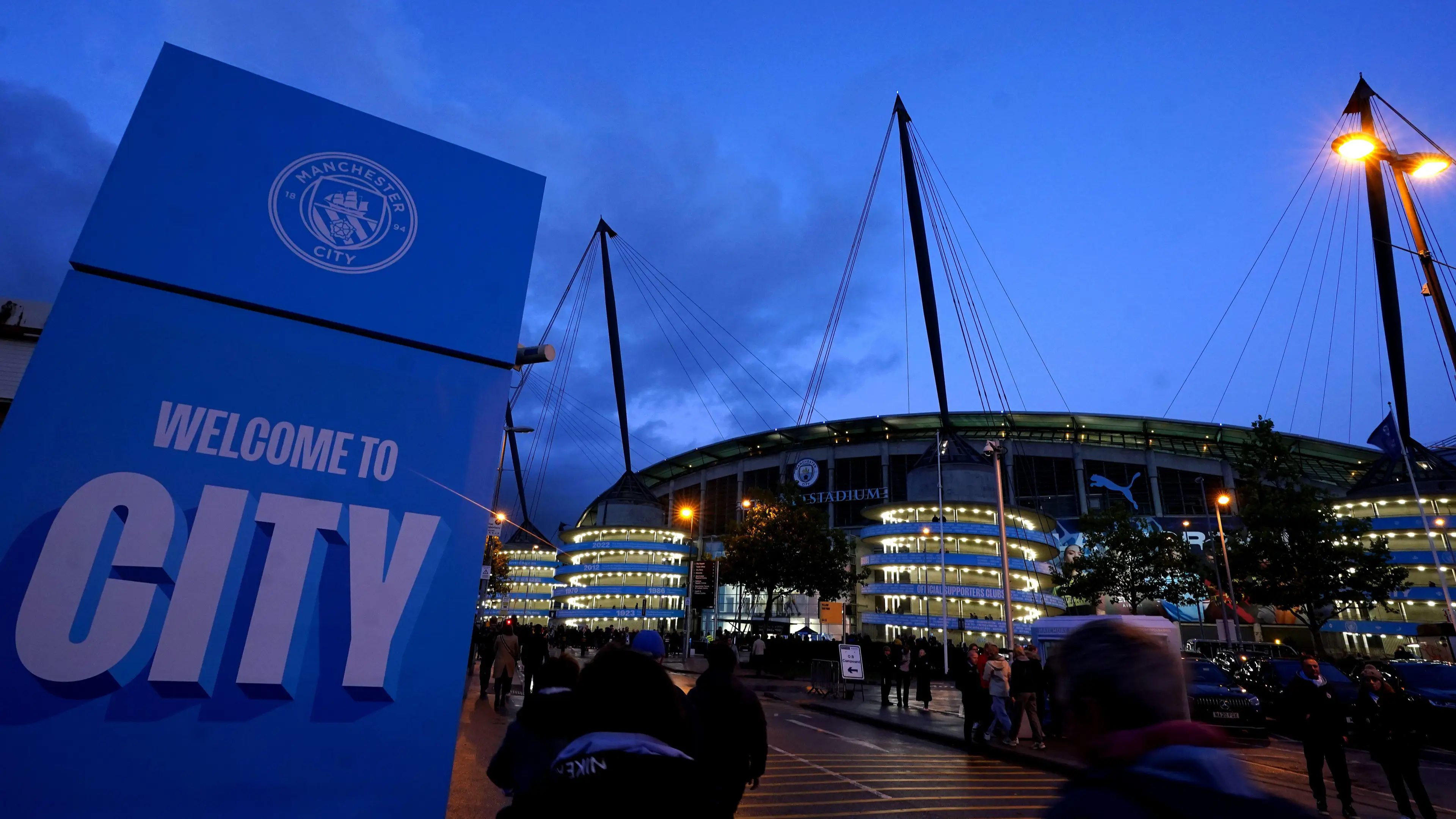 Manchester City's Etihad Stadium. 