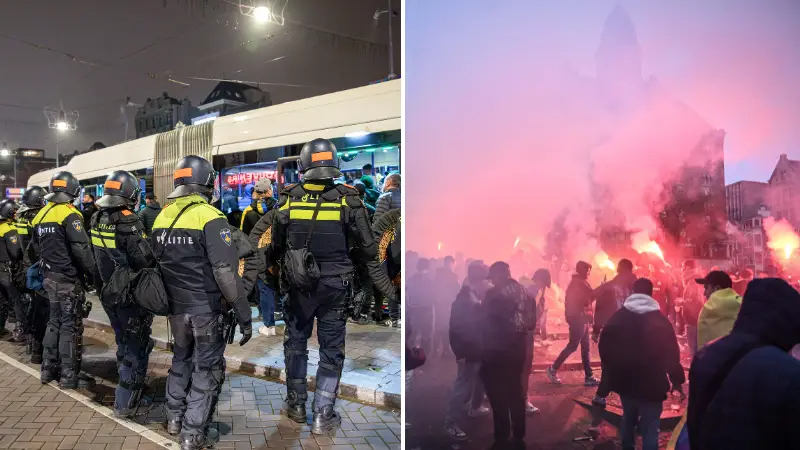 Israel sends two 'rescue planes' to Amsterdam as 57 arrested after shocking Europa League fan violence