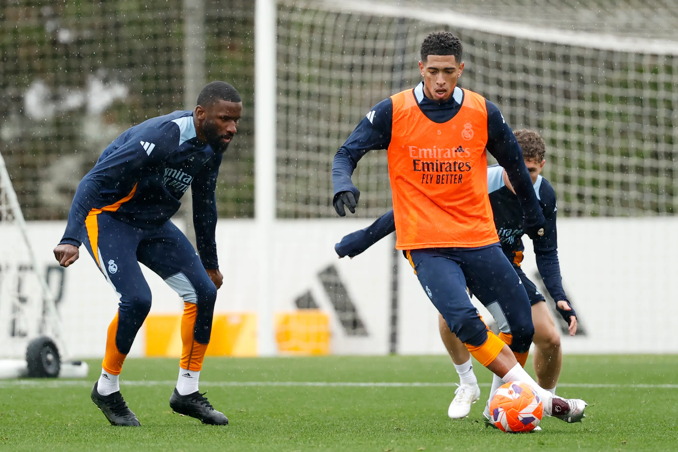 Jude Bellingham and Antonio Rudiger are believed to have been involved in a training ground incident. Image: Getty