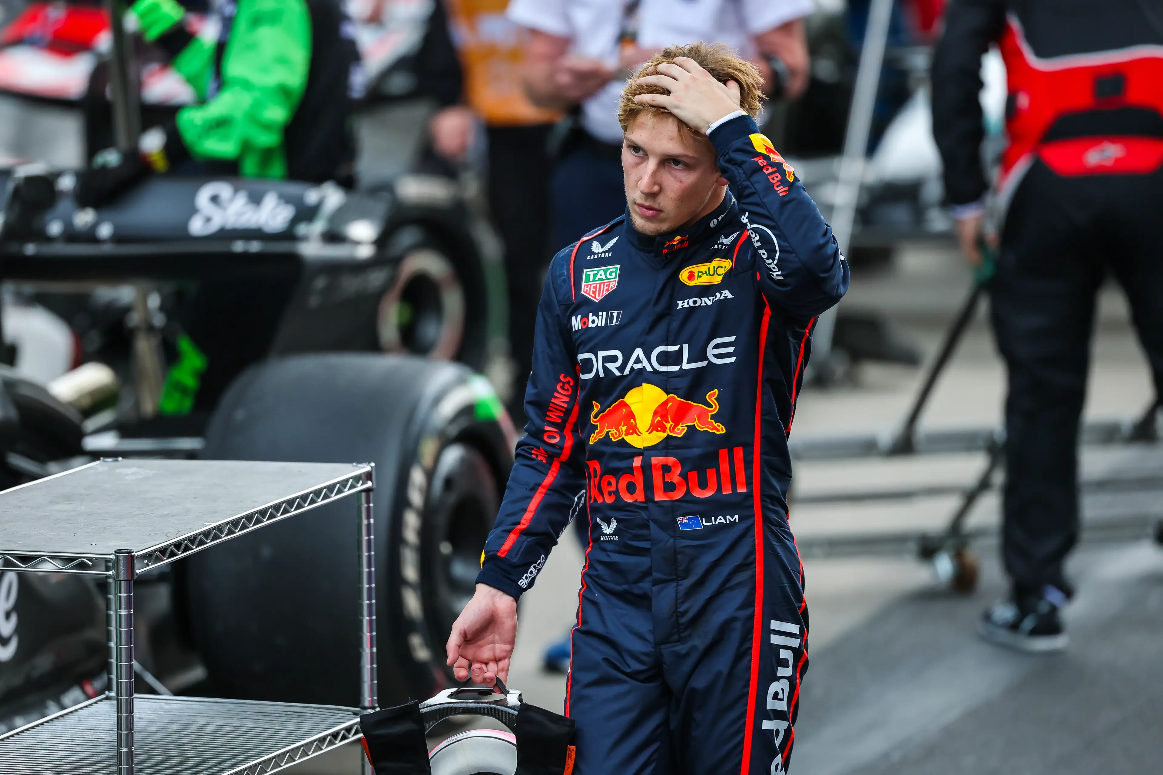 Liam Lawson has had a disappointing start to life with Red Bull. Image: Getty