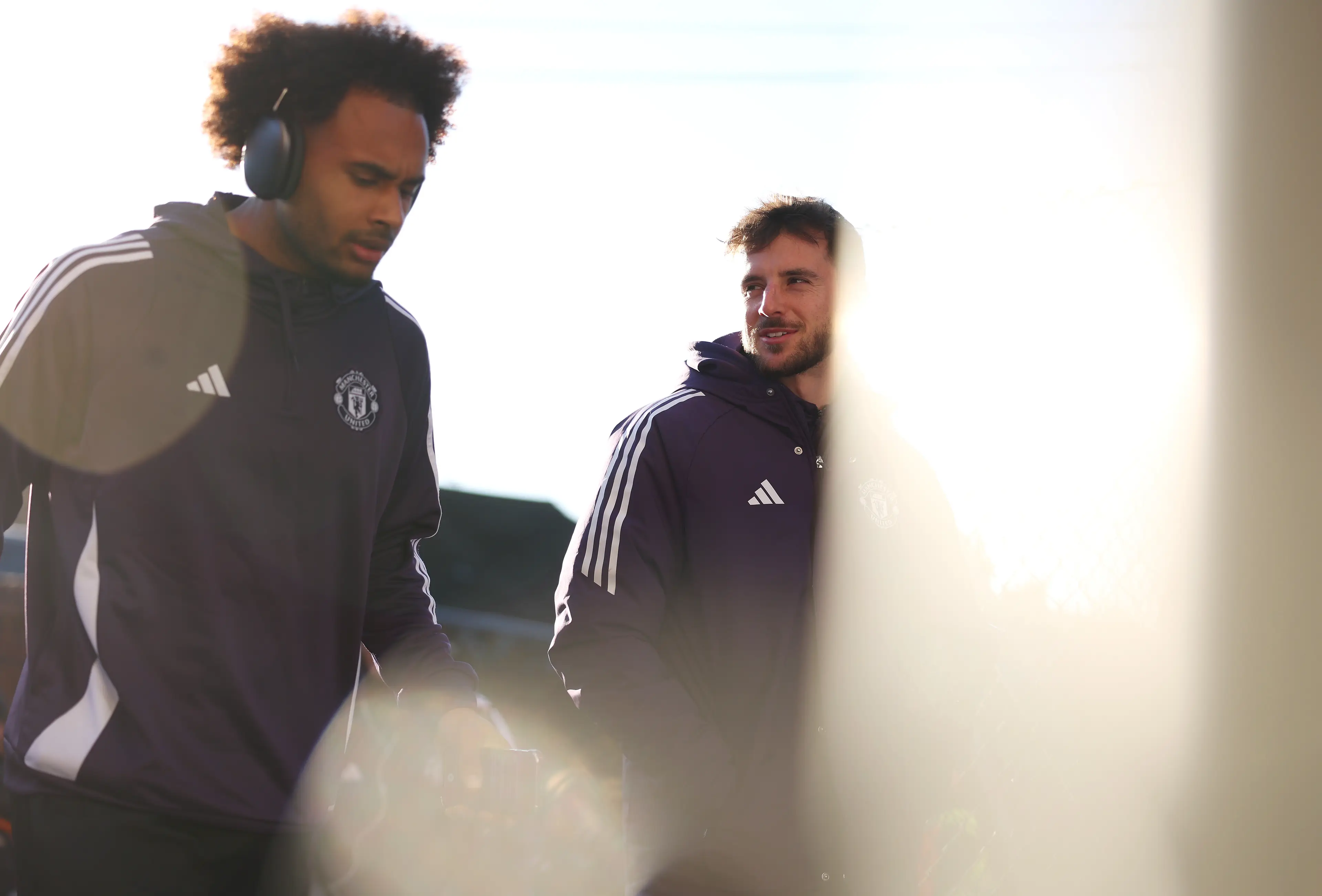 Zirkzee pictured ahead of United's clash against Crystal Palace. Image credit: Getty