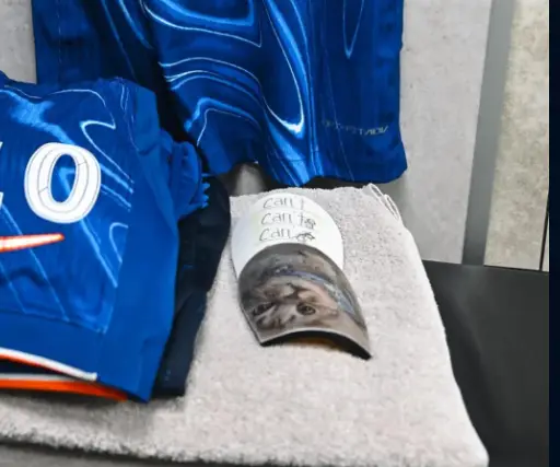 Mkyhailo Mudryk has personalised shin pads (Credit:Chelsea FC)