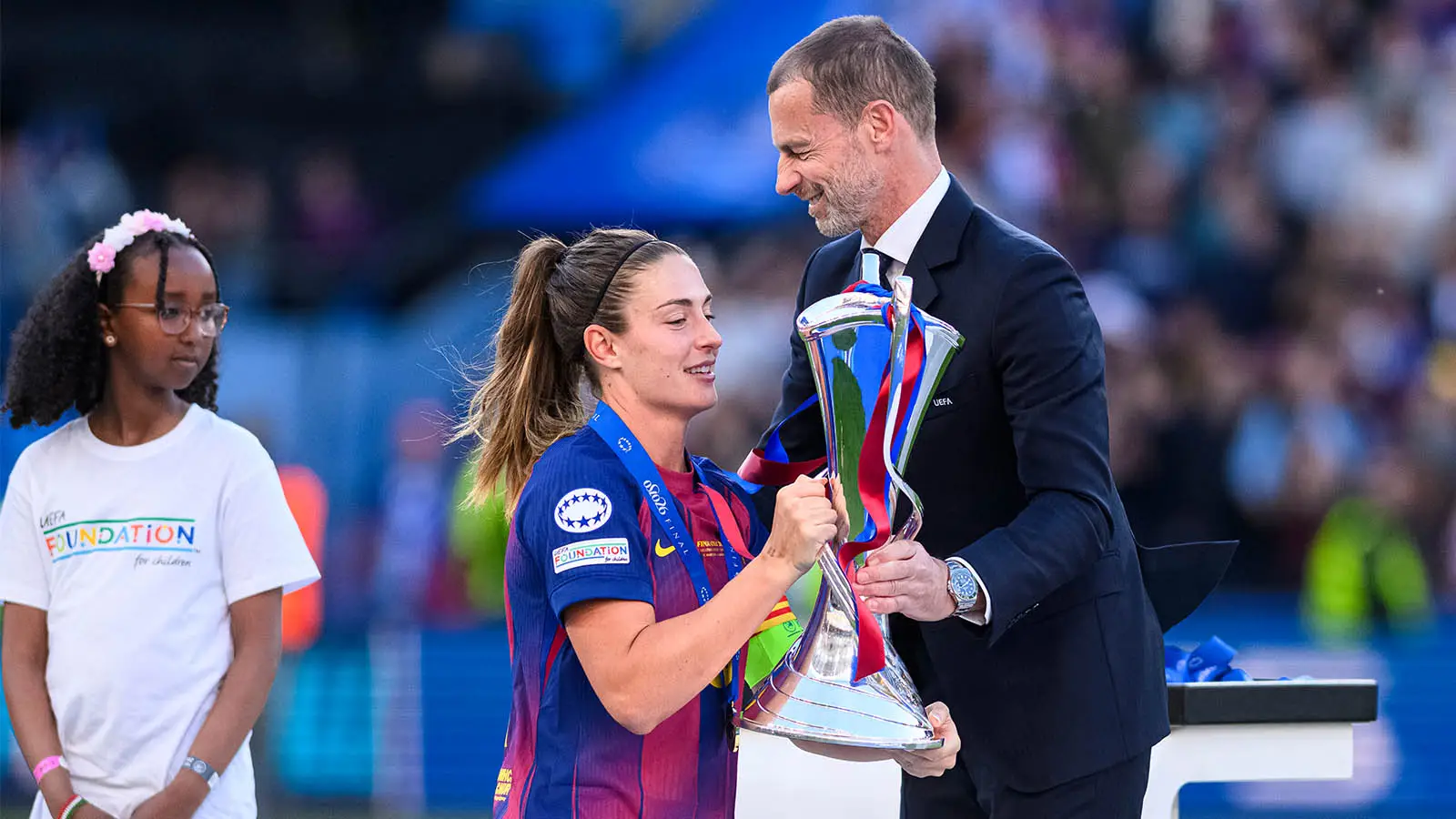 Putellas won the Champions League in her final appearance for Barcelona (Image: Getty)