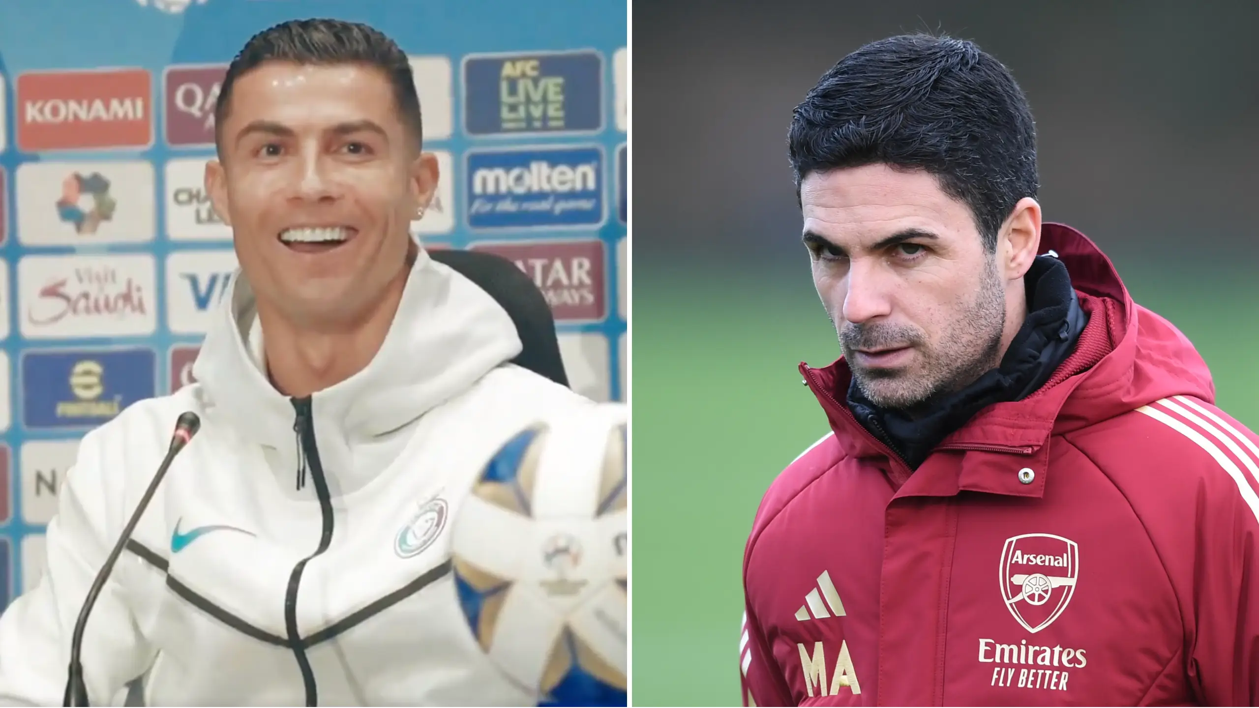 Cristiano Ronaldo snubbed Arsenal when naming his three favourites to win the Champions League 