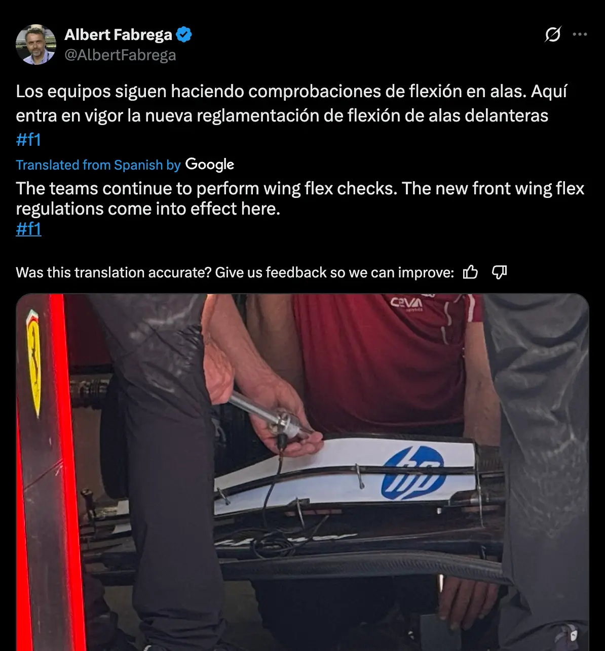 Image: Twitter/@AlbertFabrega