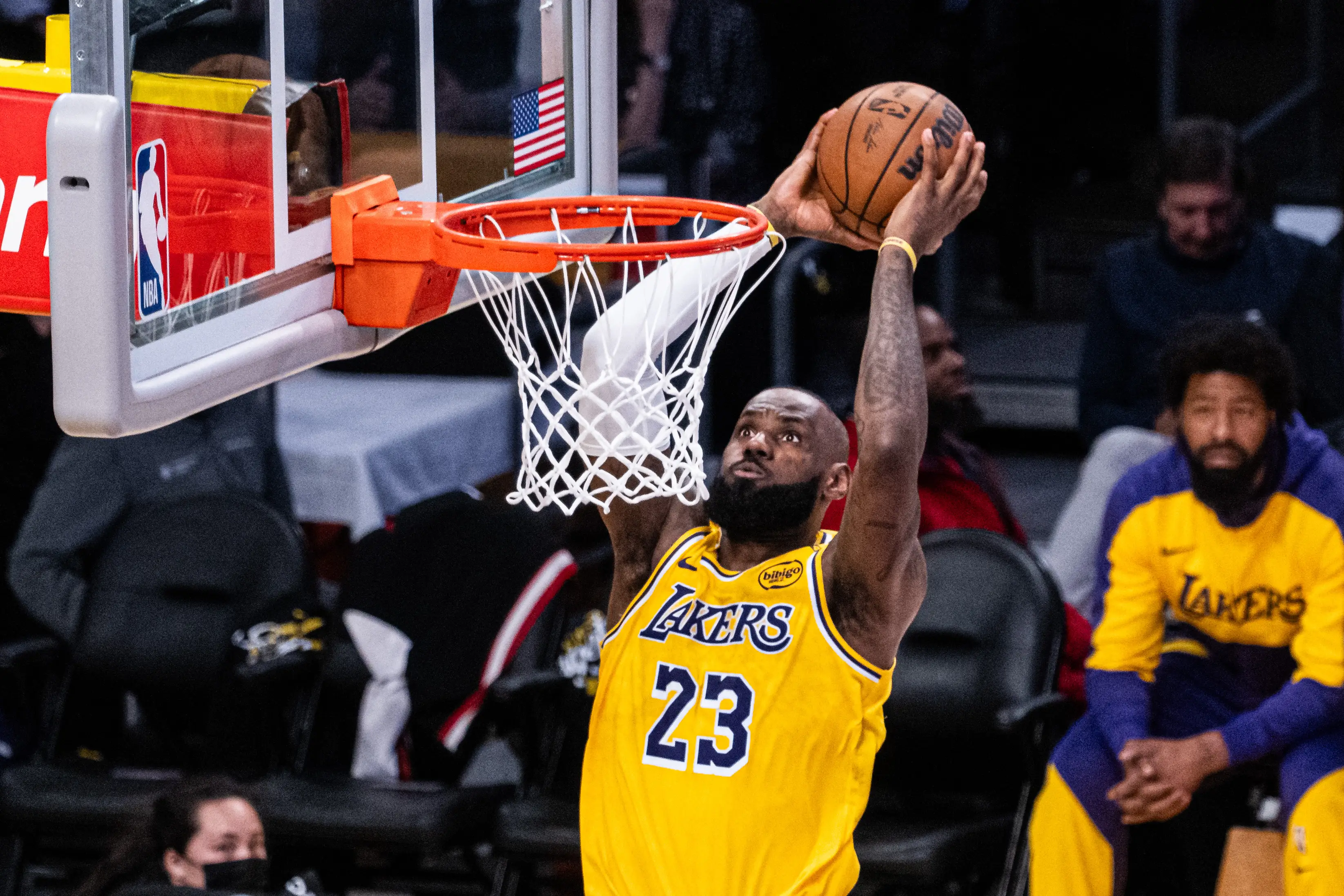 LeBron James in action for the Los Angeles Lakers. Image: Getty