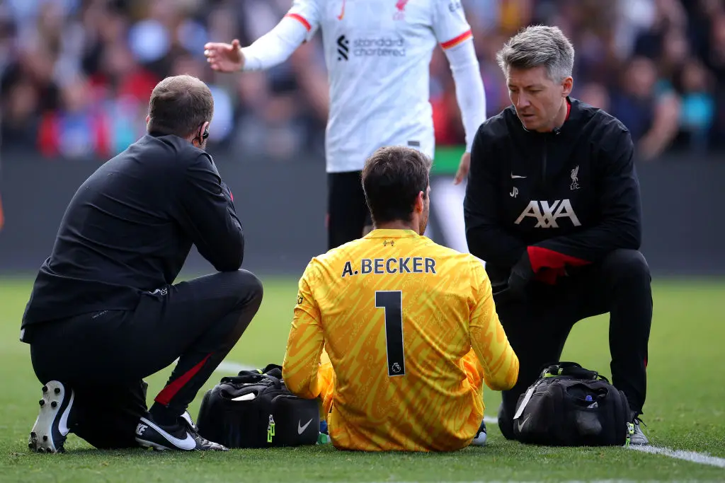 Alisson is currently sidelined (Image: Getty)