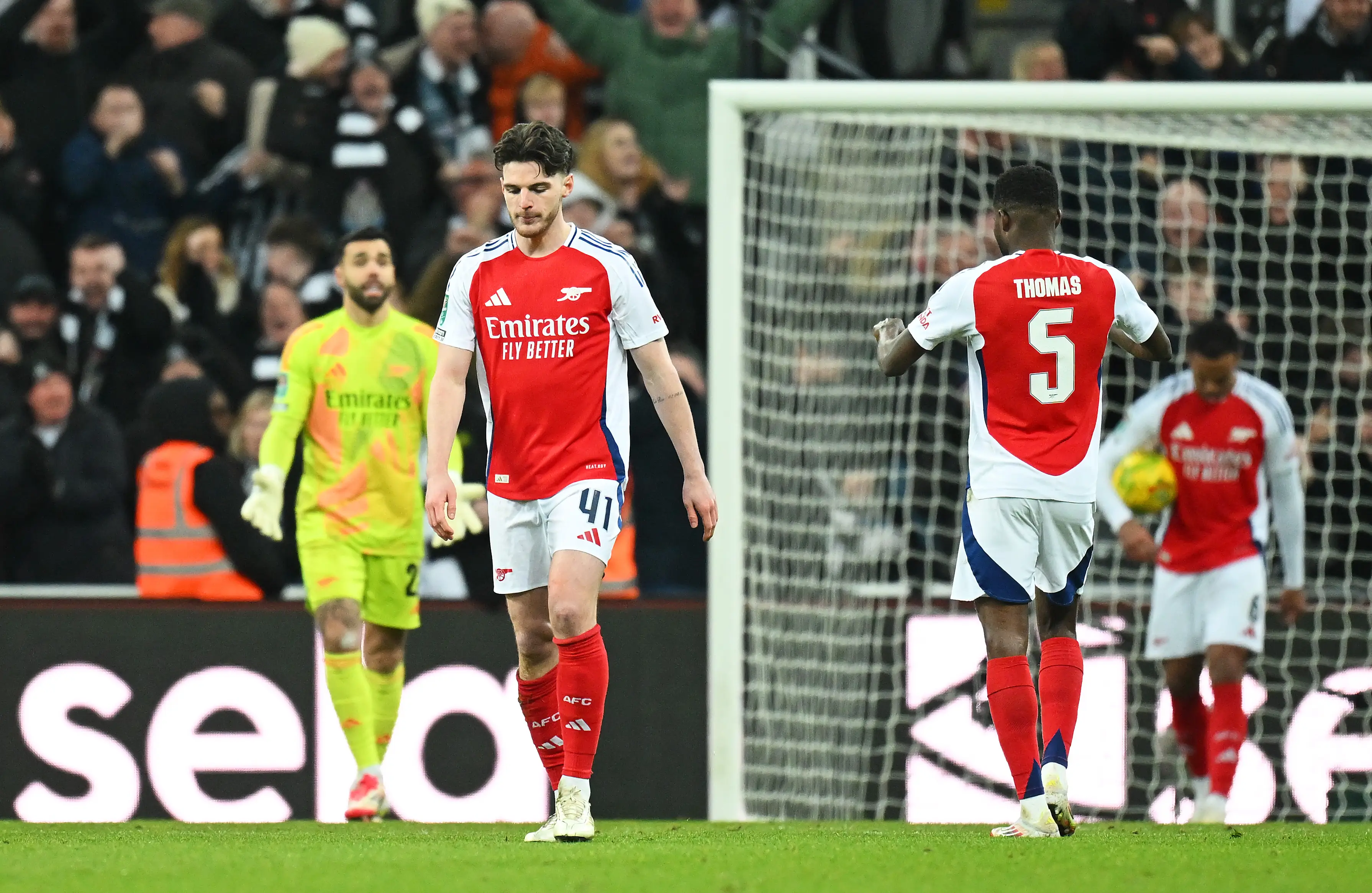 Arsenal have been dumped out of the Carabao Cup. (Image: Getty)