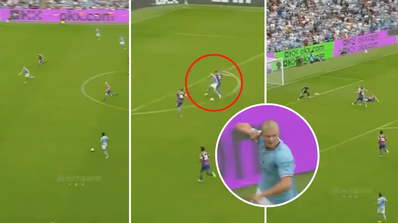 Erling Haaland's hat-trick goal was sensational, his strength is freakish