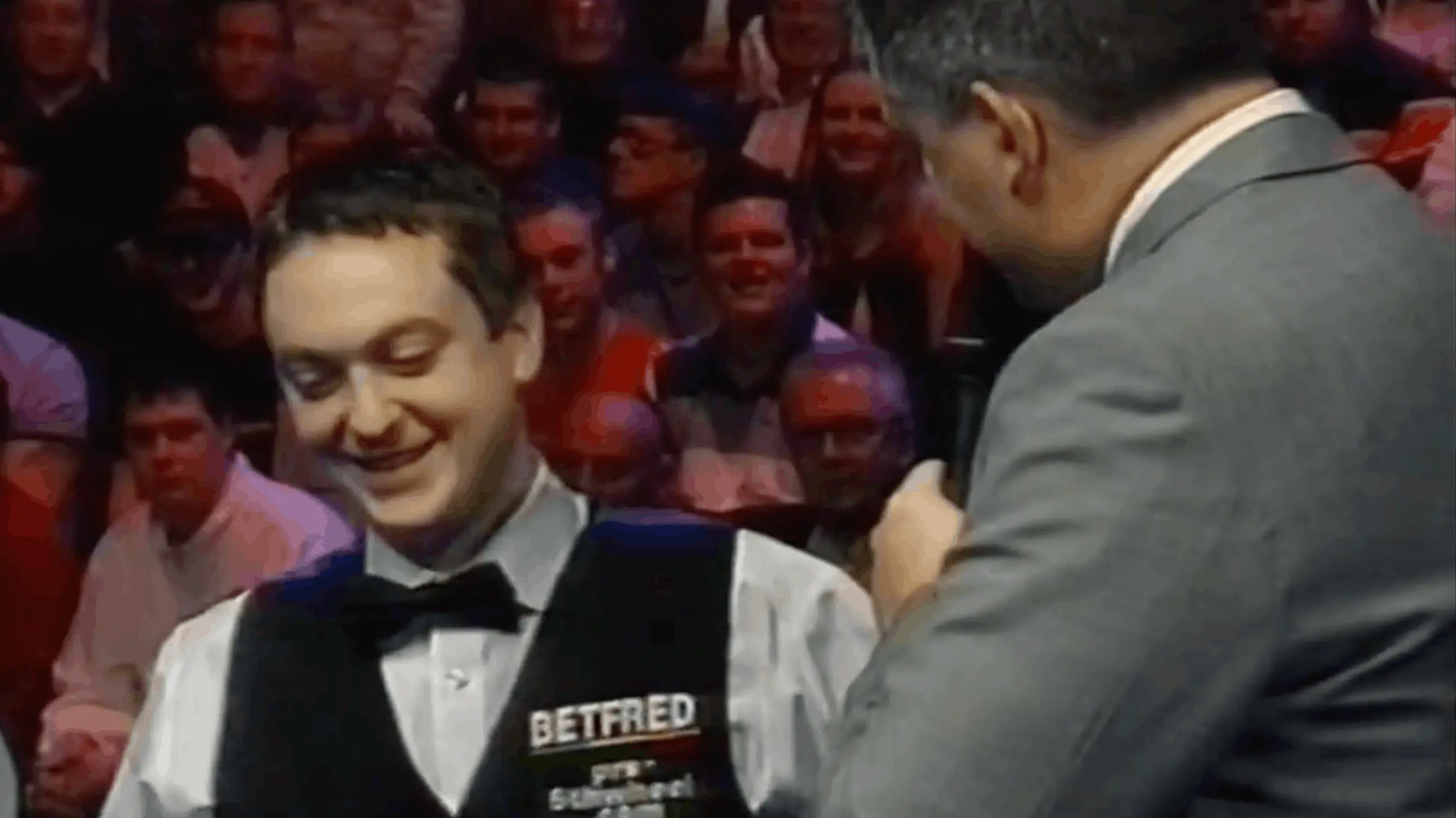 David Gray being interviewed by BBC's John Parrott after the 2004 UK Championship final (Image: Getty)