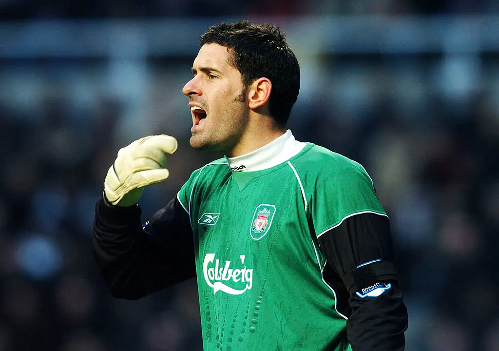 Scott Carson in action for Liverpool in 2005 (Credit:Getty)