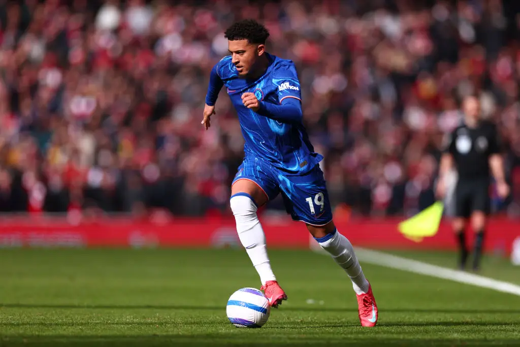 Jadon Sancho in action for Chelsea (Credit:Getty)