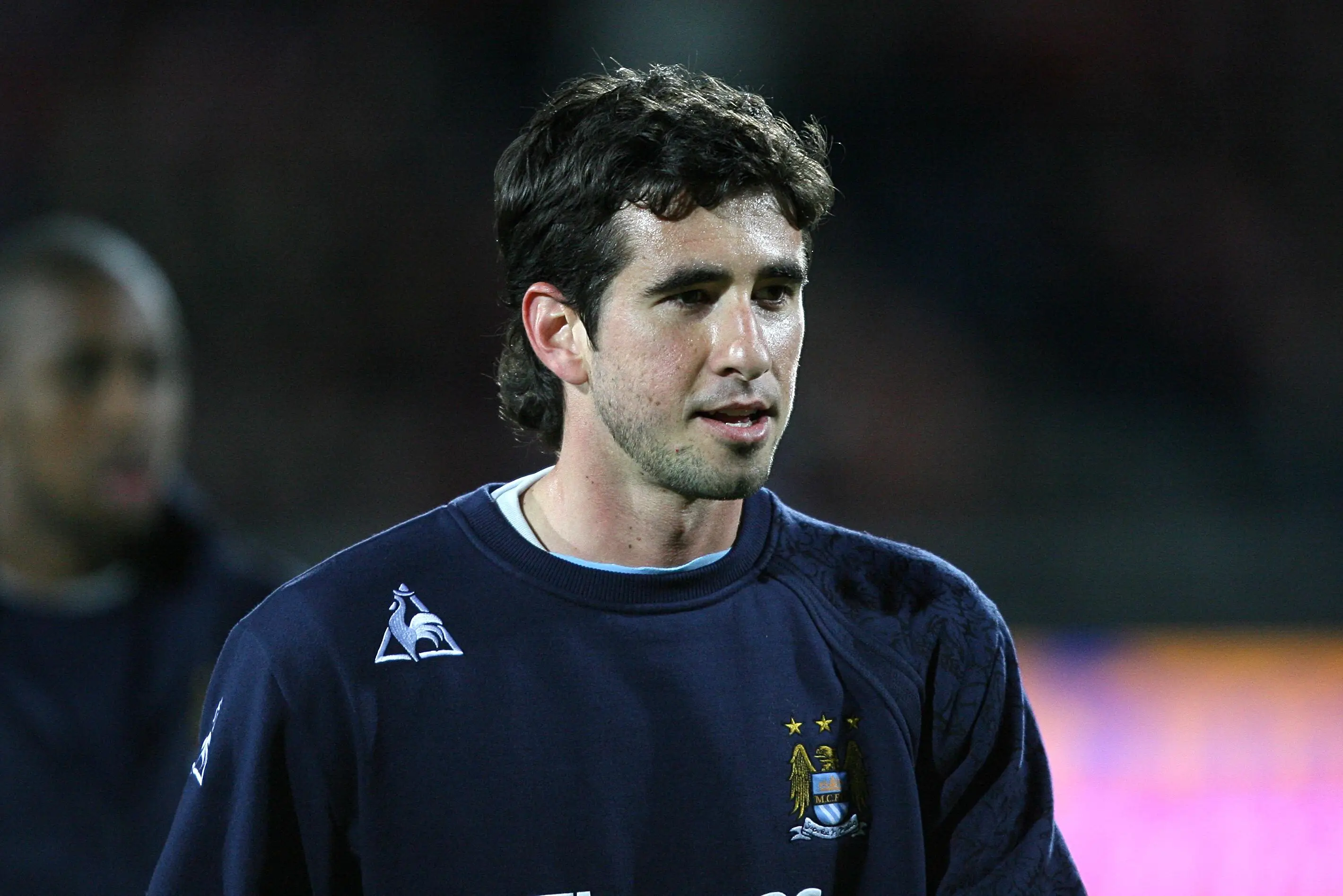 Glauber Berti in training for Manchester City. PA Images / Alamy