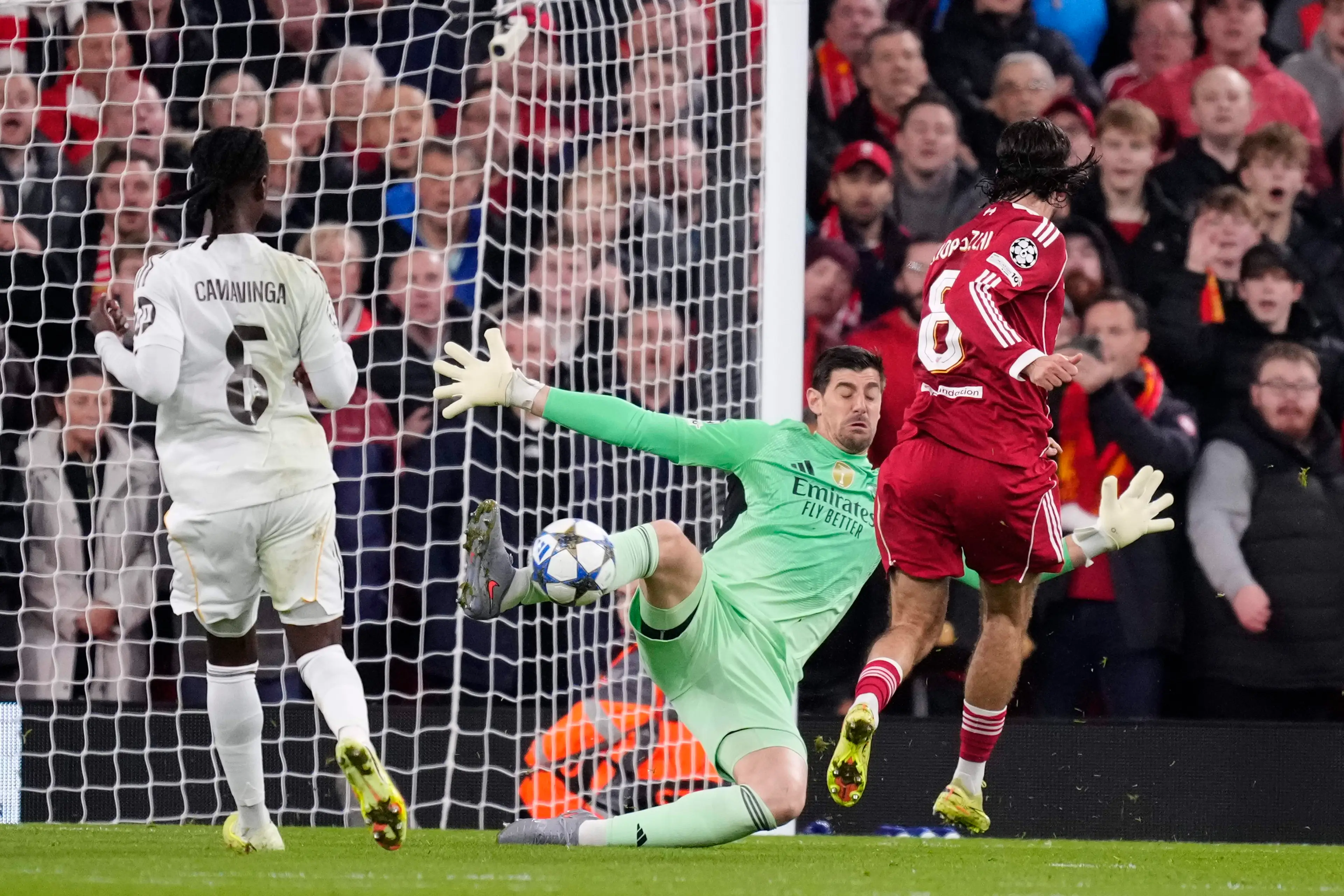 Courtois has extra motivation against English sides, it has been claimed. Image: Getty
