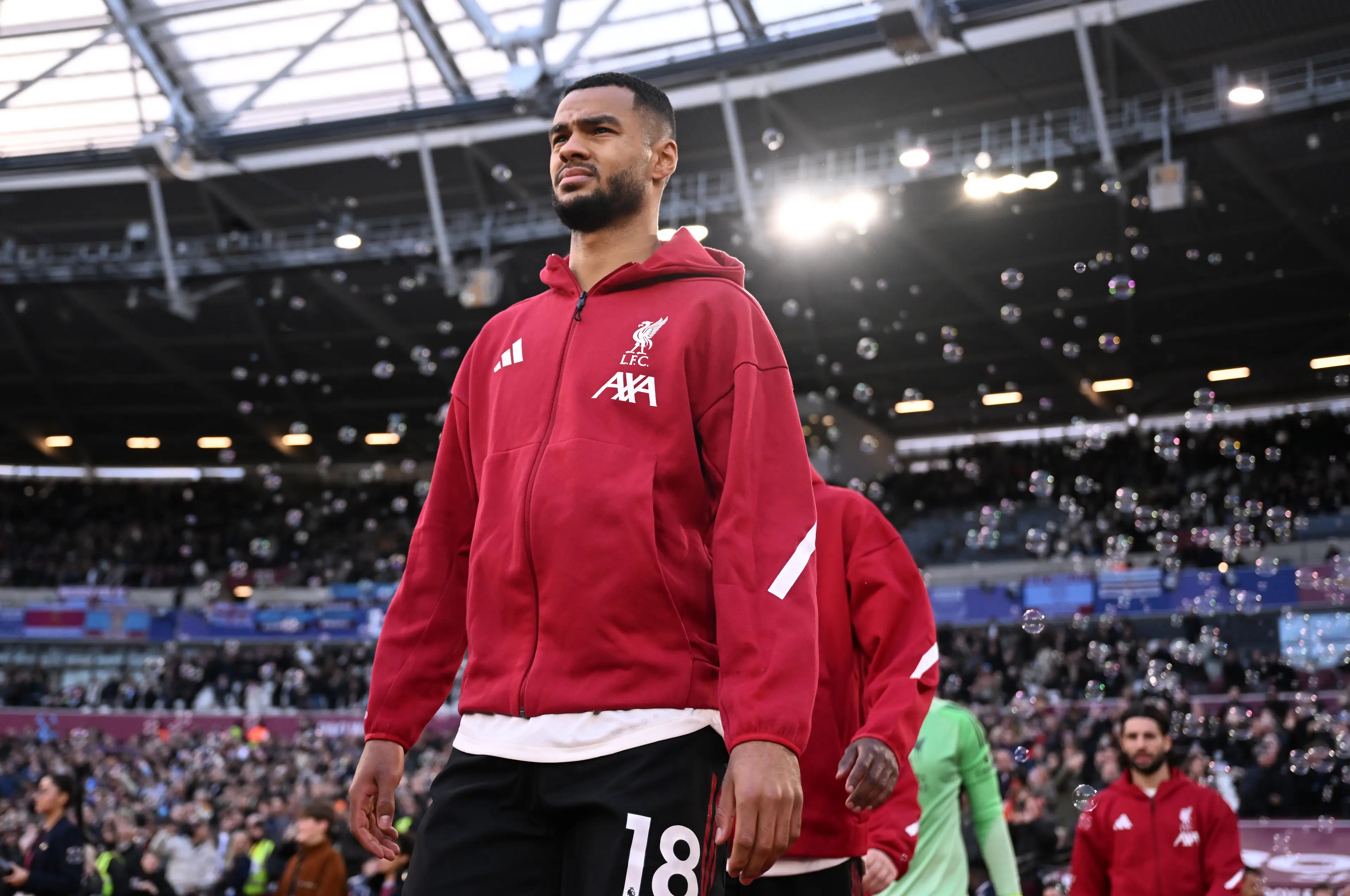 Liverpool fans questioned Arne Slot's decision to start Cody Gakpo against West Ham United. Image: Getty 