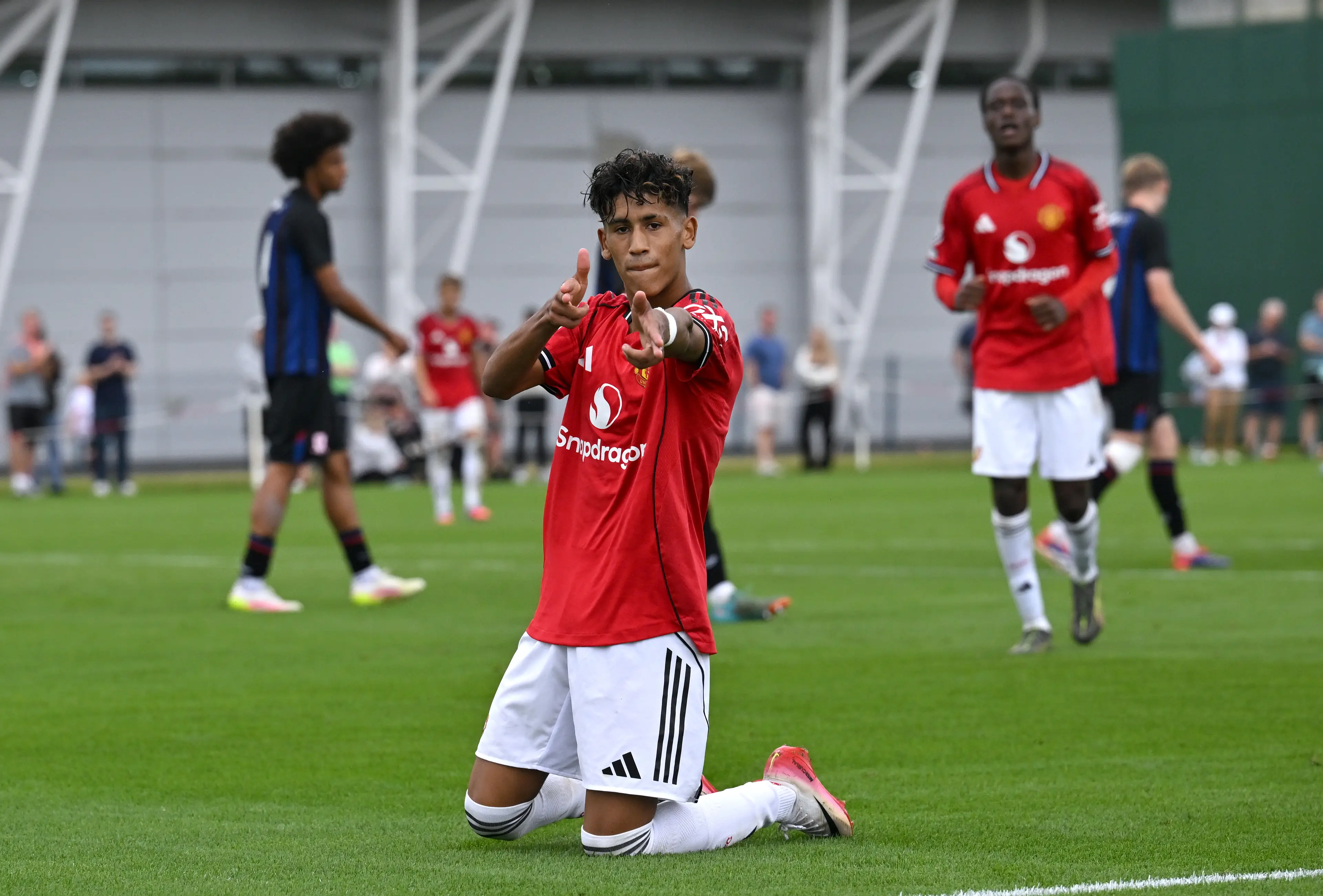 The 15-year-old is being fast-tracked into first-team contention. (Image: Getty)