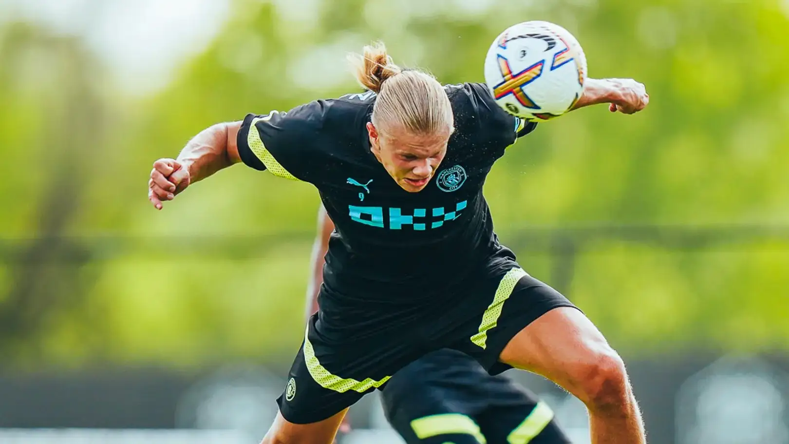 Erling Haaland In Manchester City Training (Image: Manchester City)
