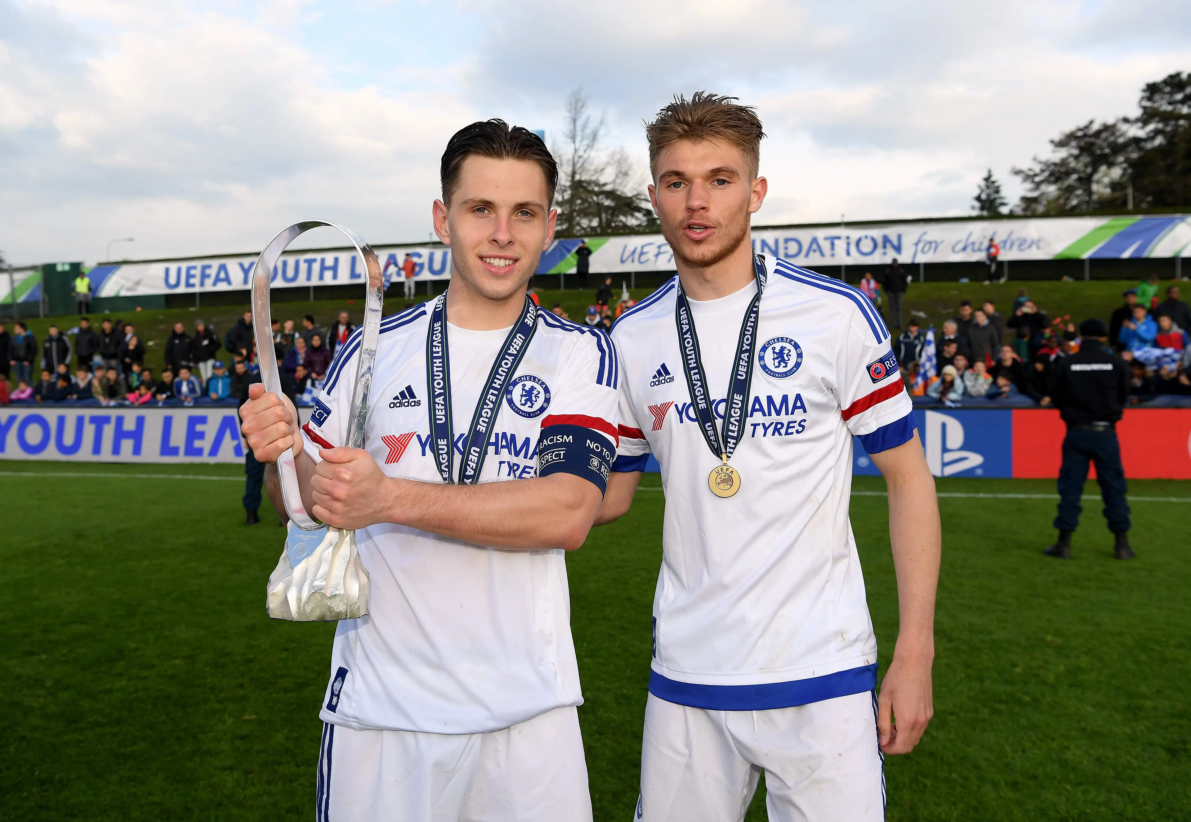 Charlie Wakefield won the UEFA Youth League at Chelsea. Image: Getty